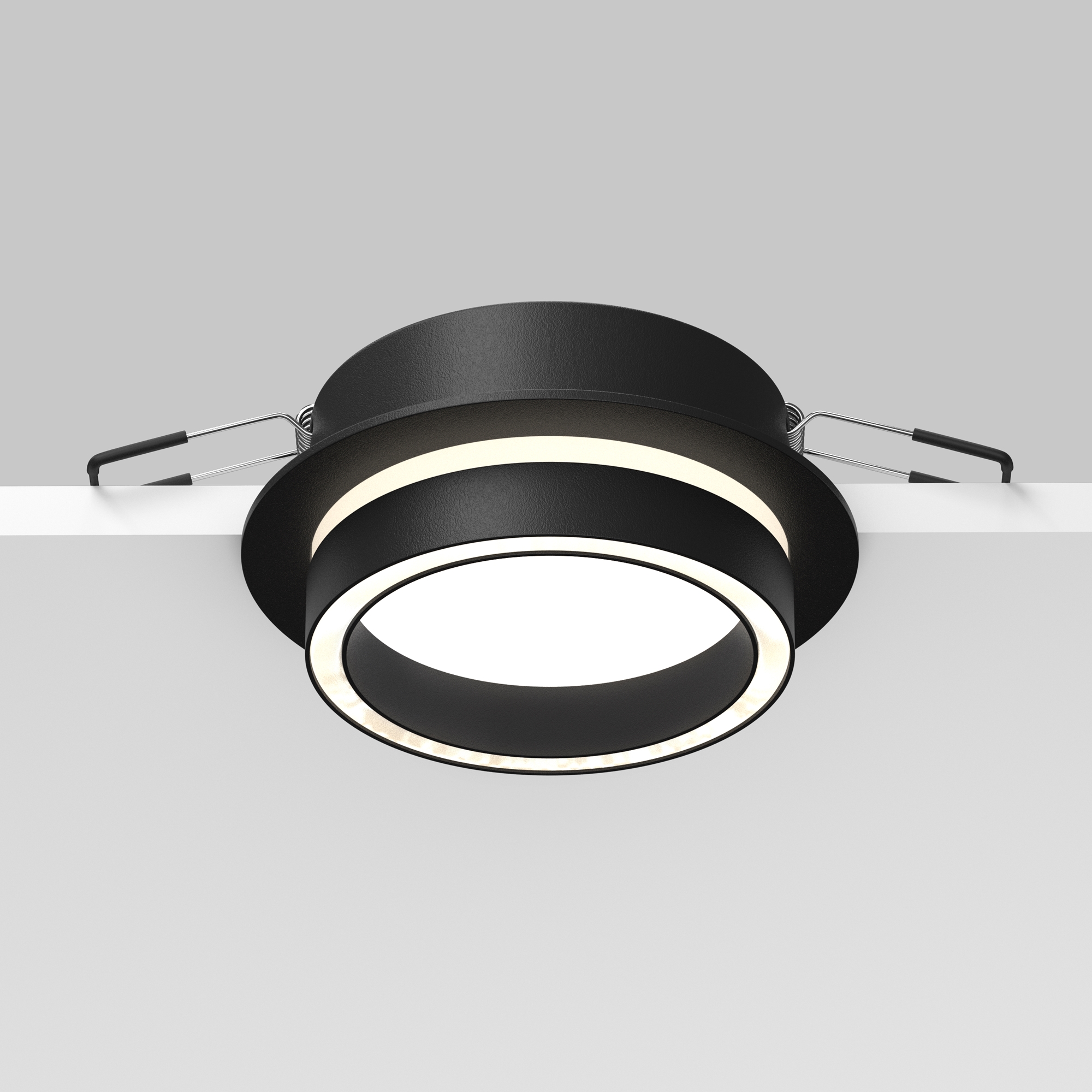 Corp de iluminat încastrat ORLO, Aluminiu și acril Negru, 12W, MAYTONI DL087-GX53-RD-B [7]