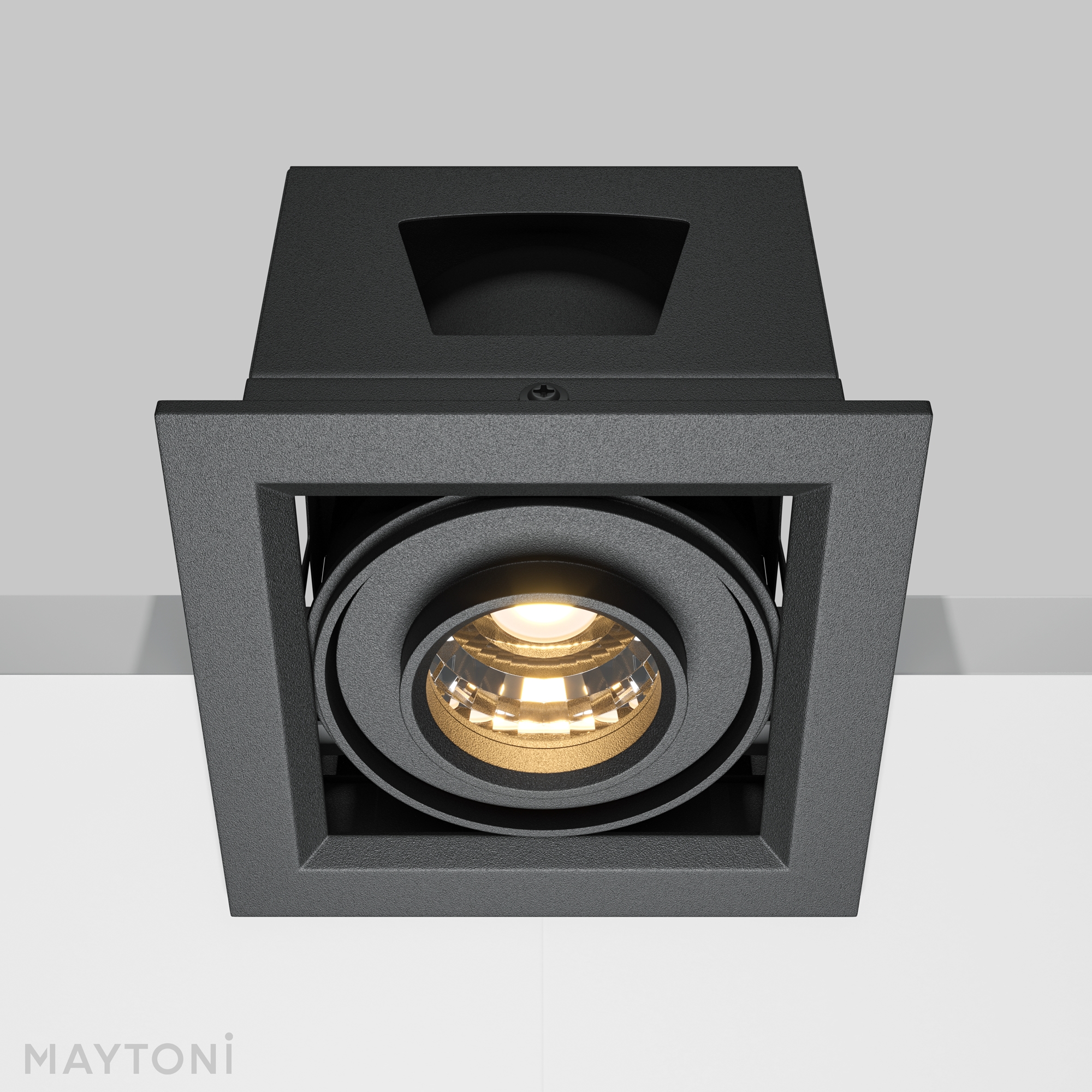 Corp de iluminat încastrat Metal Modern, Aluminiu, metal Negru, 10W, MAYTONI DL093-01-10W3K-B [9]