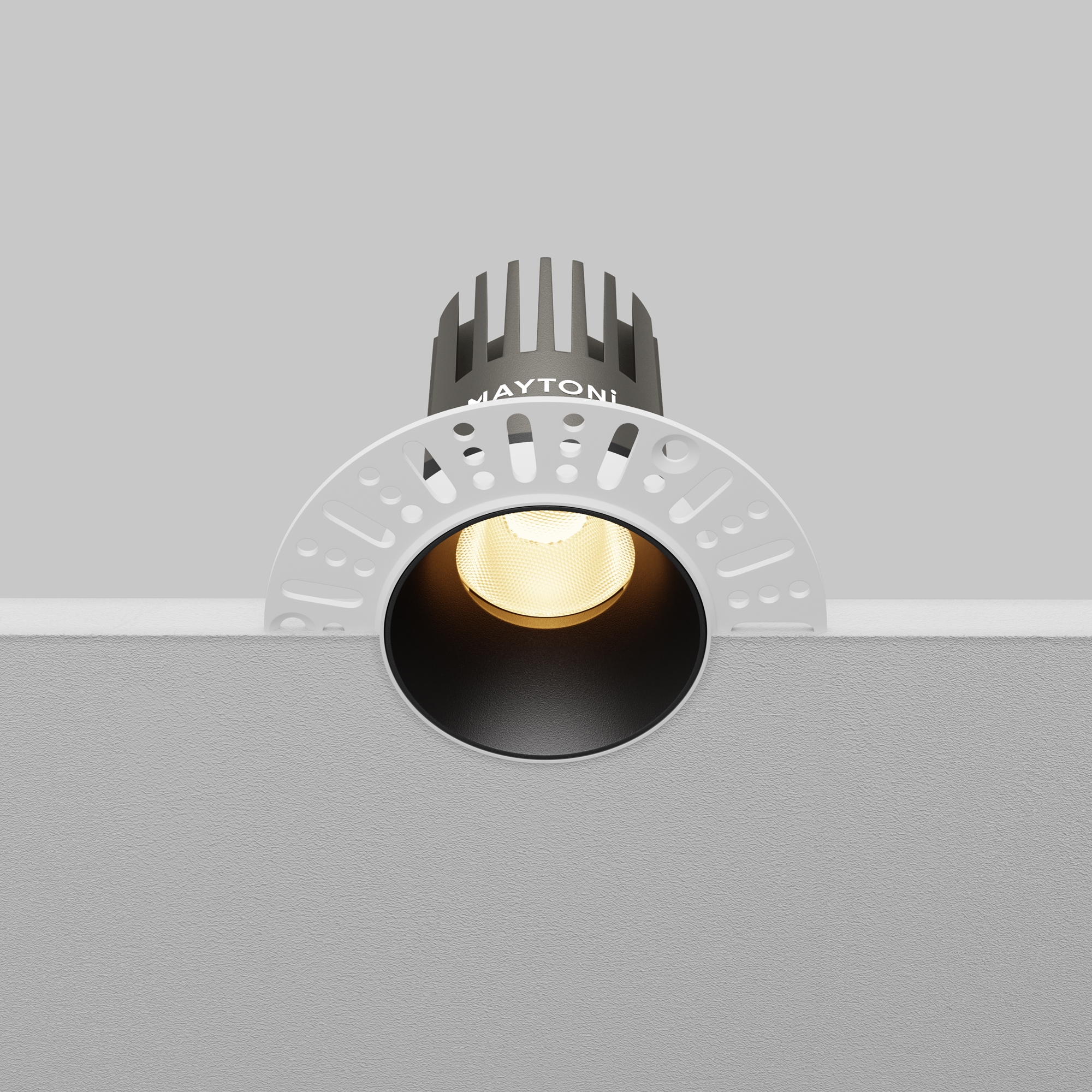 Corp de iluminat încastrat Dip Negru Aluminiu 10W MAYTONI DL119-10W-2.7K-TRS-B [8]