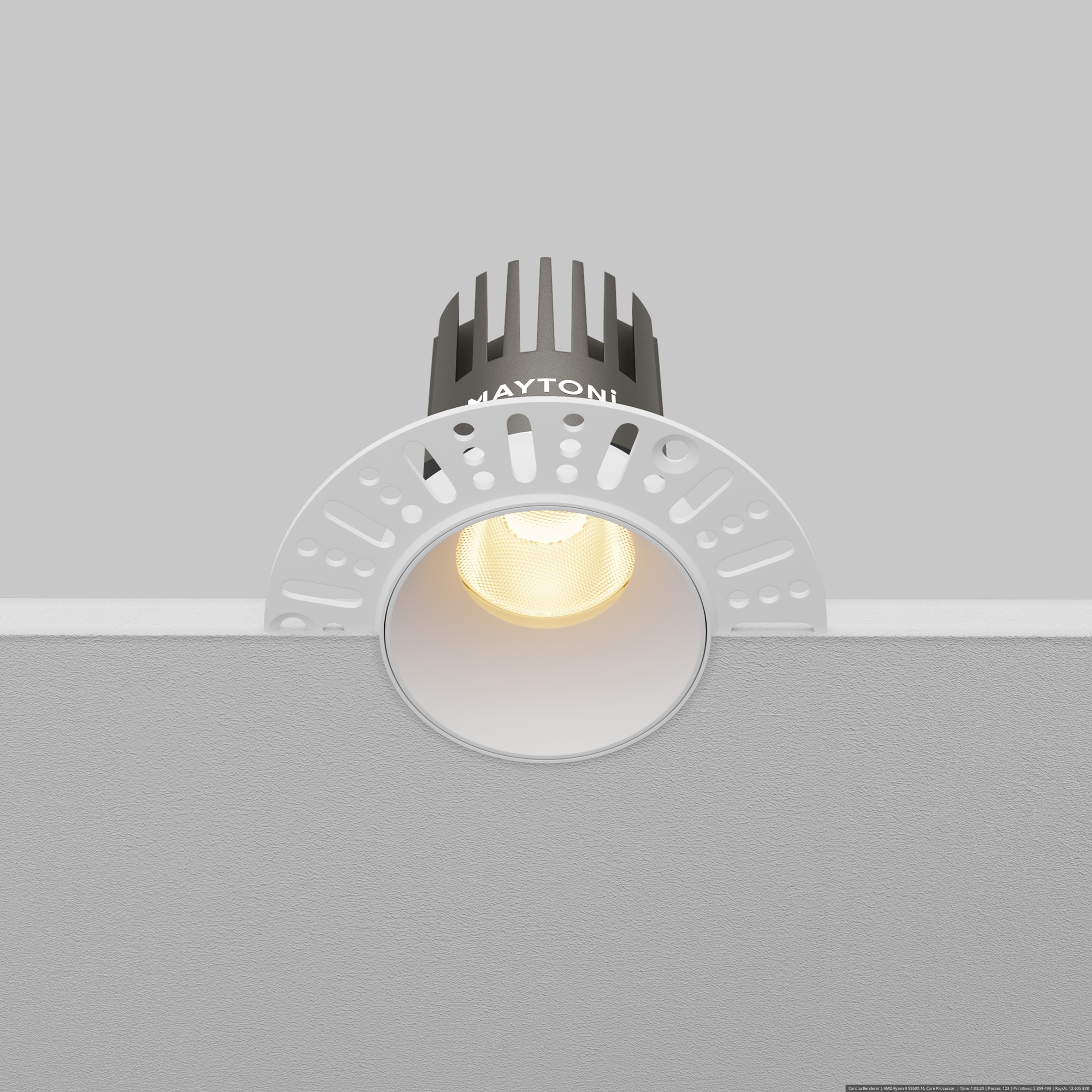 Corp de iluminat încastrat Dip Alb Aluminiu 10W MAYTONI DL119-10W-2.7K-TRS-W [8]