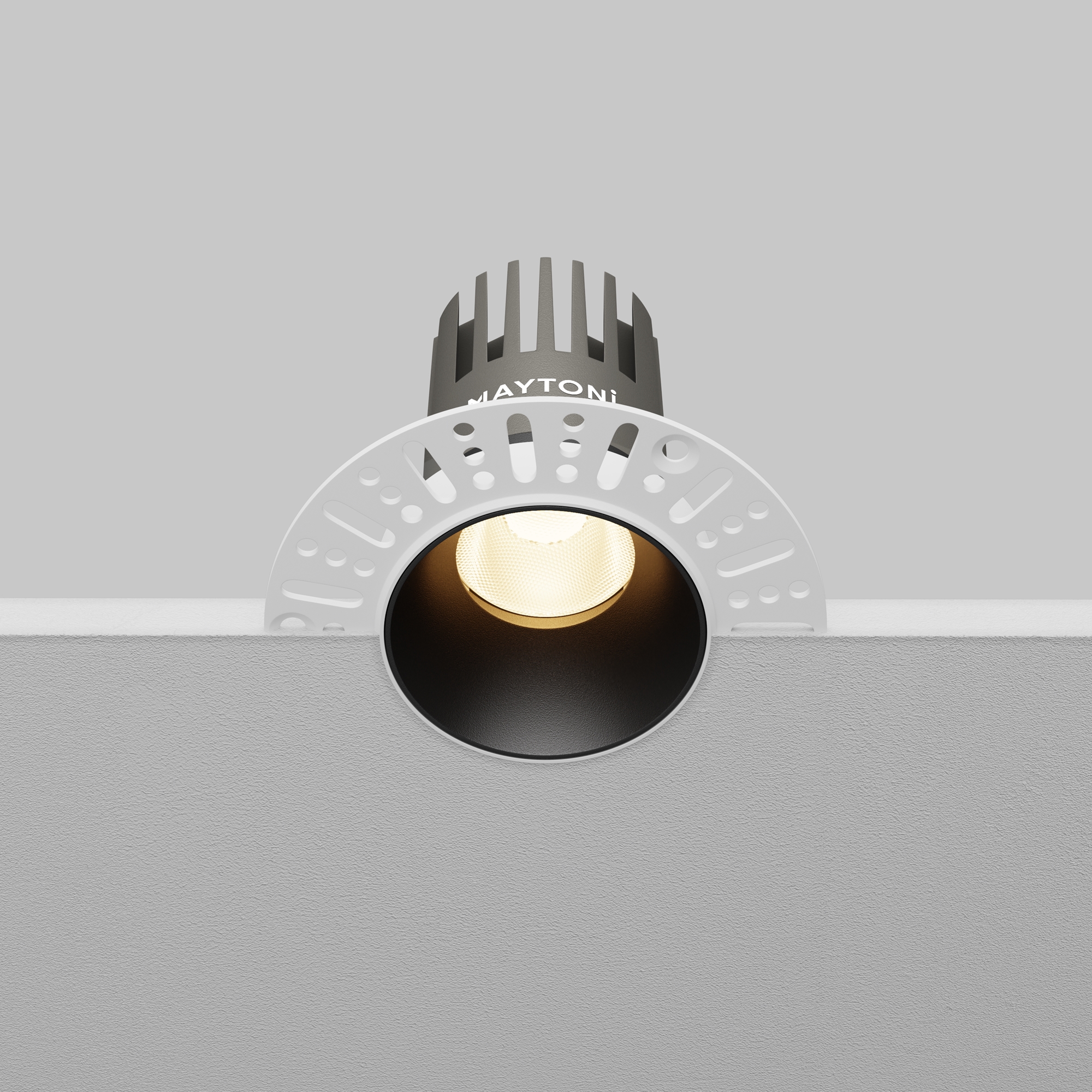 Corp de iluminat încastrat Dip Negru Aluminiu 10W MAYTONI DL119-10W-3K-TRS-B [8]