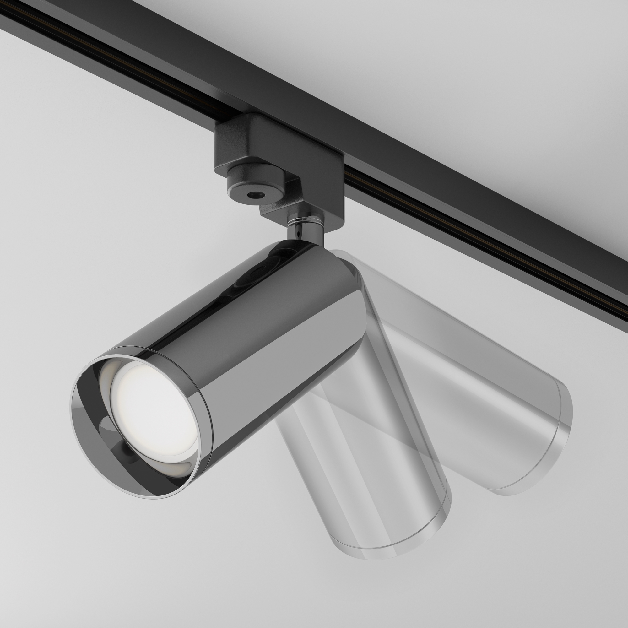 Corp de iluminat pe șină Focus, Aluminiu Negru, 10W, MAYTONI TR004-1-GU10-GF [8]