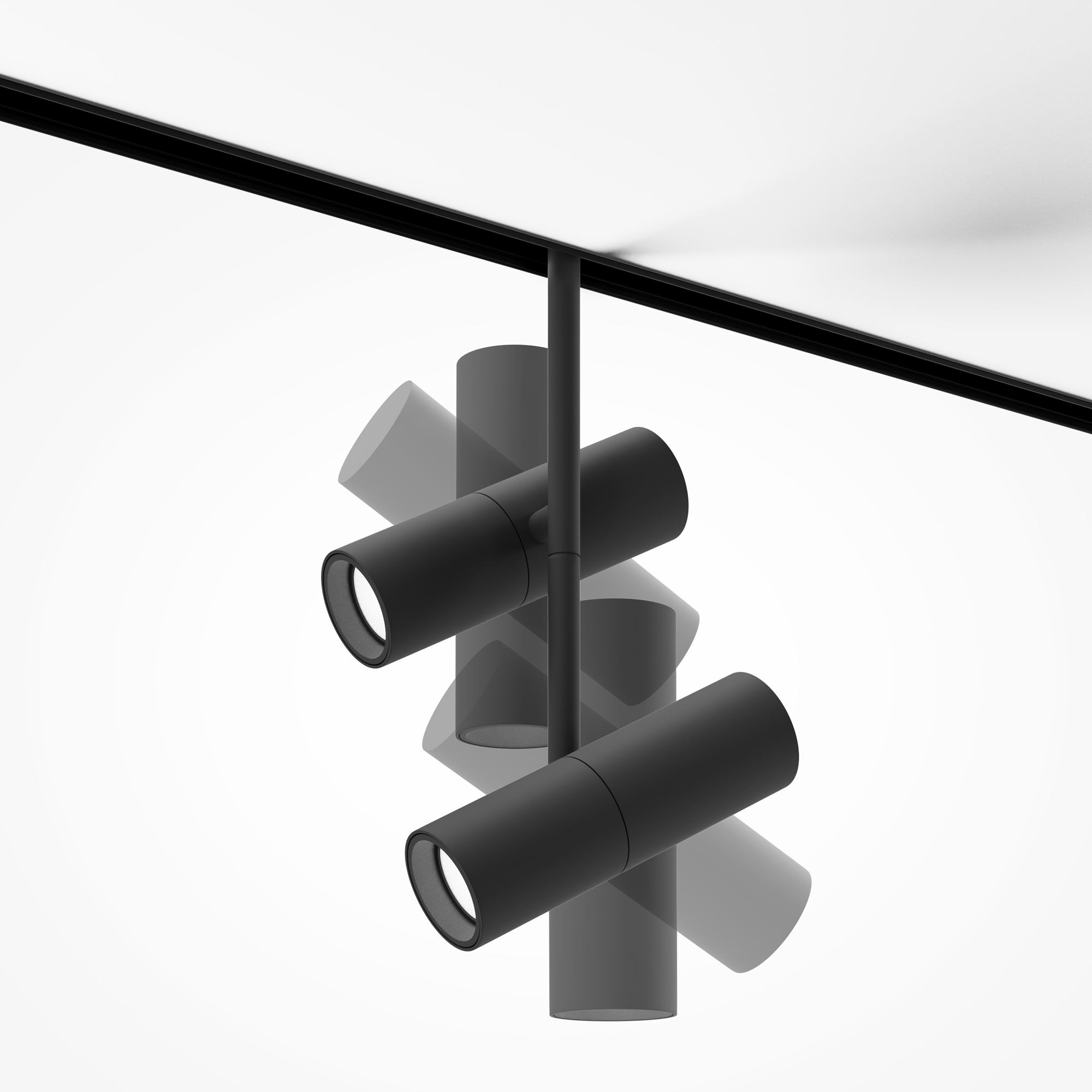 Corp de iluminat pe șină Elti Duo, Aluminiu Negru, 24W, MAYTONI TR005-2-2X12W3K-B [10]