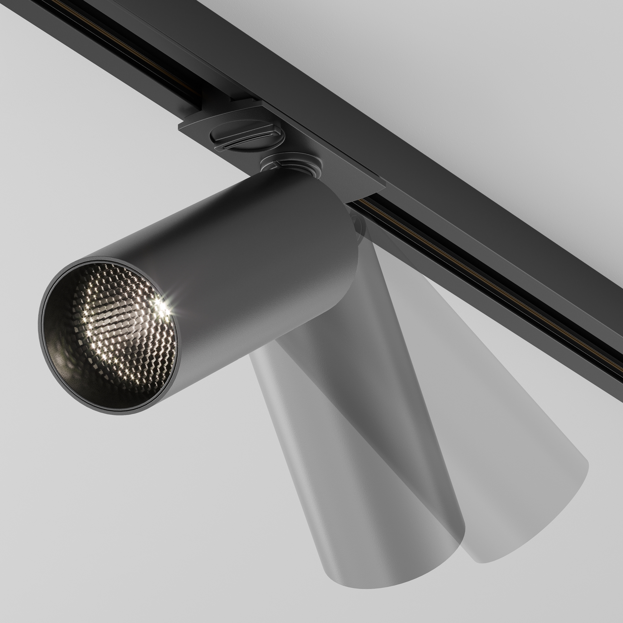 Corp de iluminat pe șină Focus LED, Aluminiu Negru, 12W, MAYTONI TR021-1-12B4K-W-D-B [7]