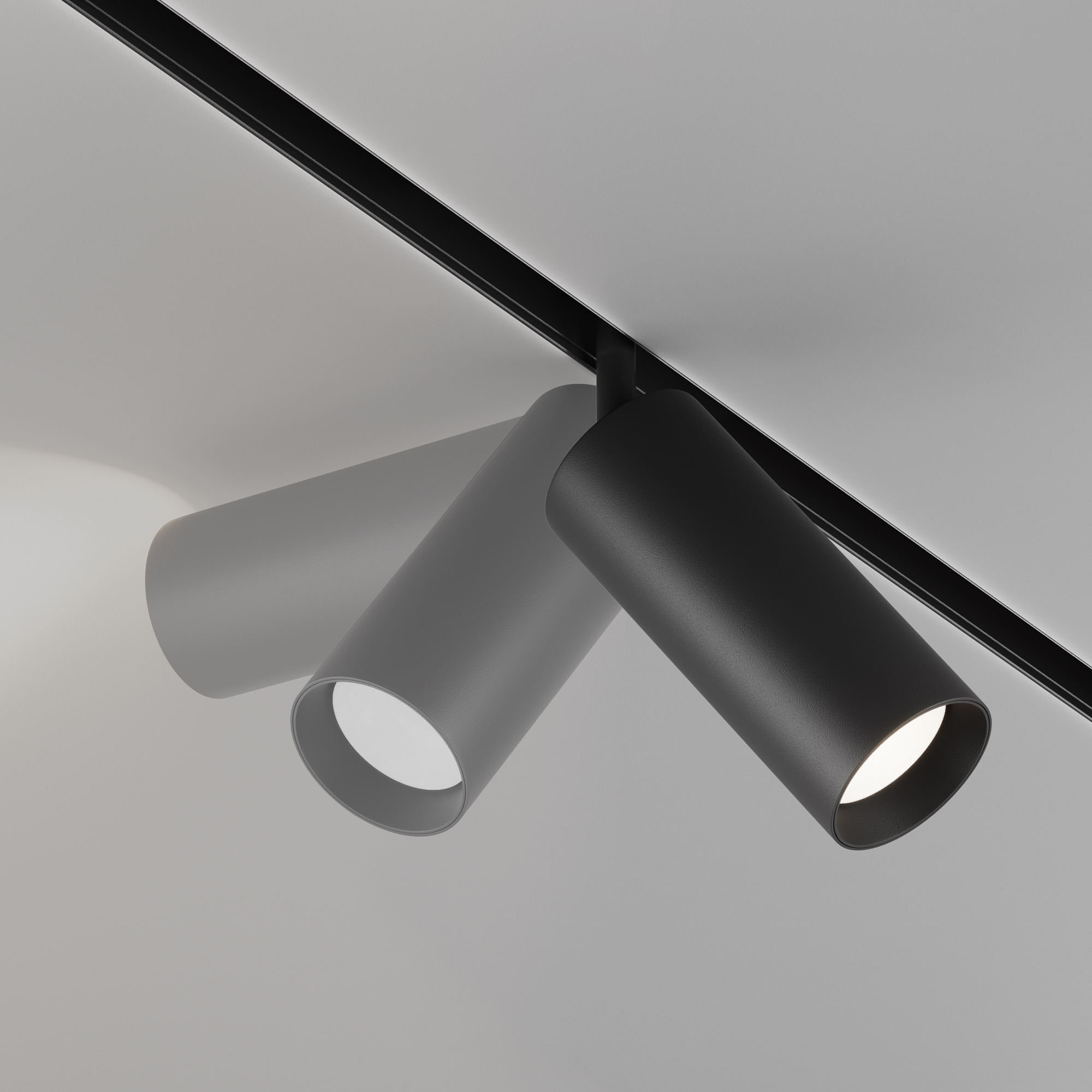 Corp de iluminat pe șină Focus LED, Aluminiu Negru, 20W, MAYTONI TR032-4-20WTW-S-DD-B [8]