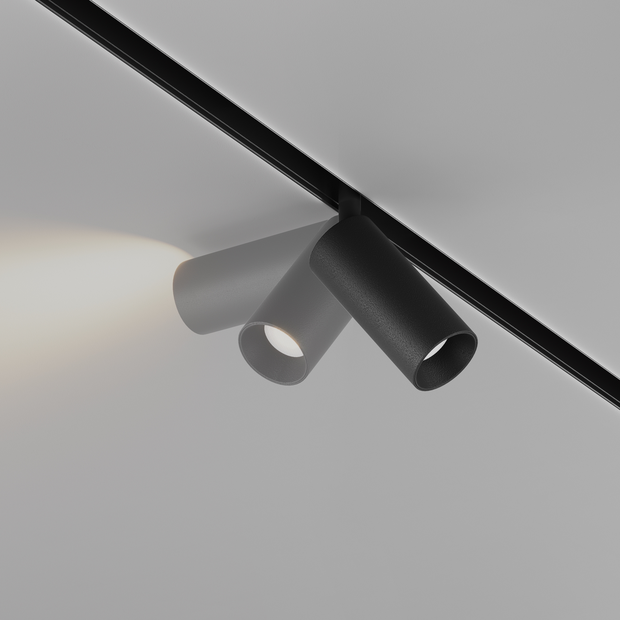 Corp de iluminat pe șină Focus LED, Aluminiu Negru, 5W, MAYTONI TR032-4-5WTW-S-DD2-B [8]