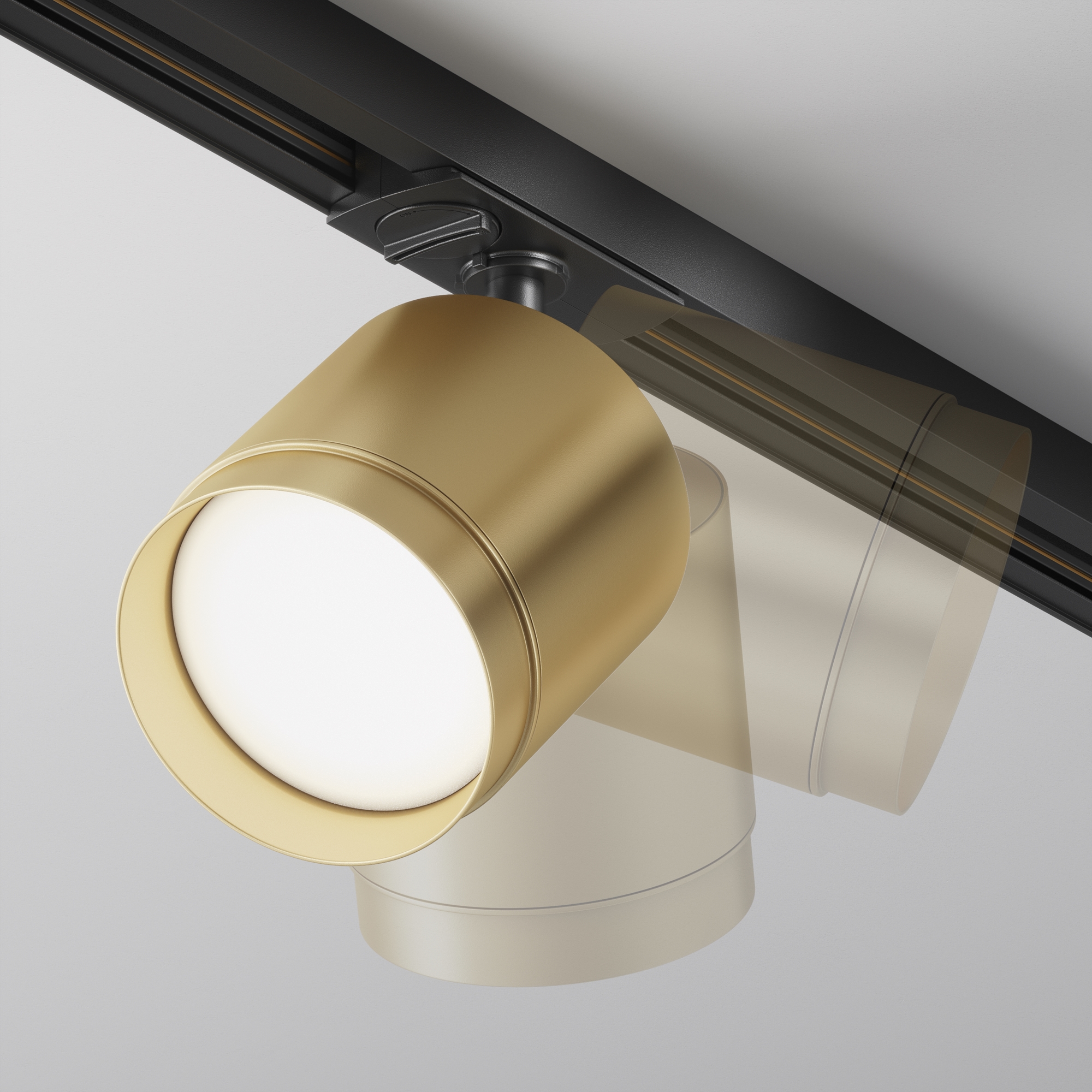 Corp de iluminat pe șină Polar, Aluminiu și plastic Negru, 12W, MAYTONI TR088-1-GX53-MG [10]