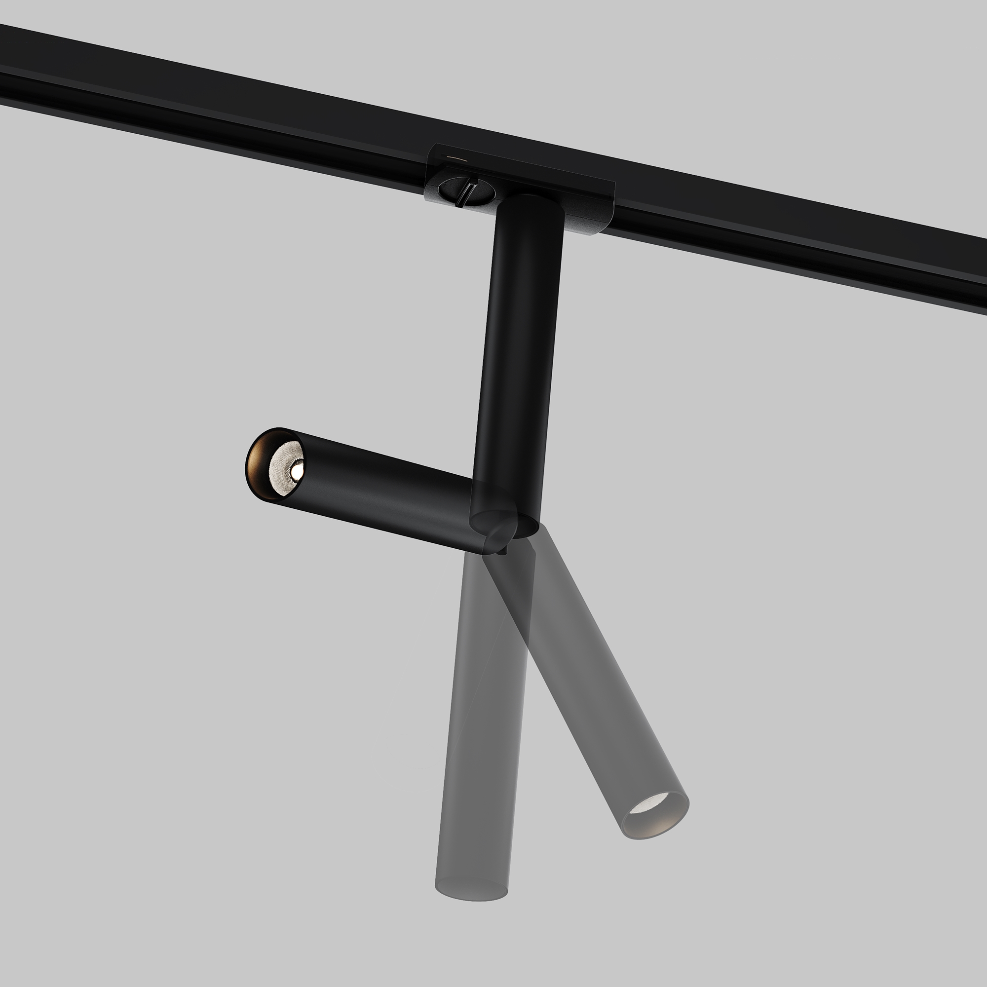 Corp de iluminat pe șină Focus Dual, Aluminiu Negru, 6W, MAYTONI TR142-1-6W3K-B [10]