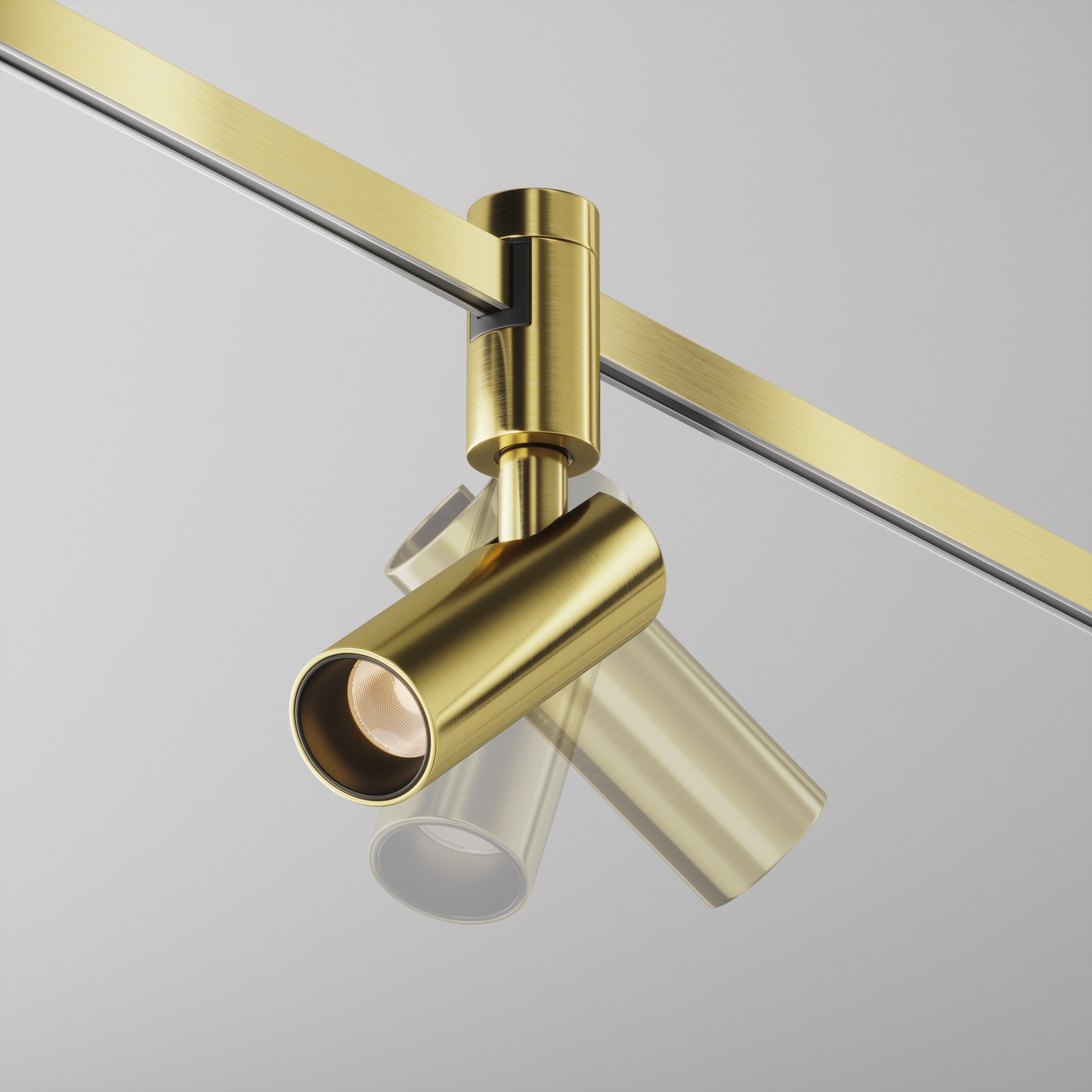 Corp de iluminat pe șină Focus Led, Aluminiu Alamă, 5W, MAYTONI TR144-1-5W2.7K-W-BS-DE [10]