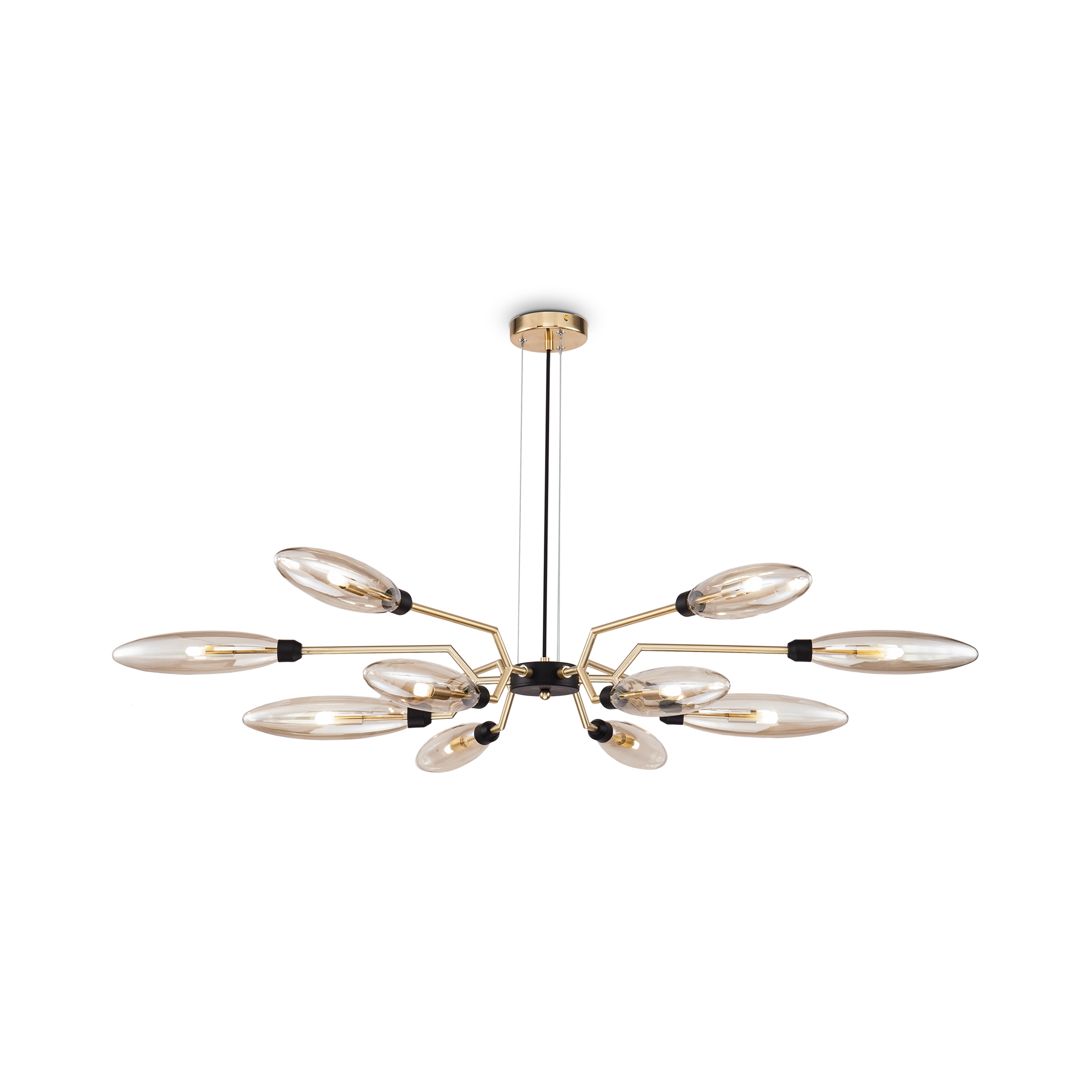 Pendule - Corp de iluminat suspendat Ventura, Metal Auriu, 28W, MAYTONI MOD012CL-12G