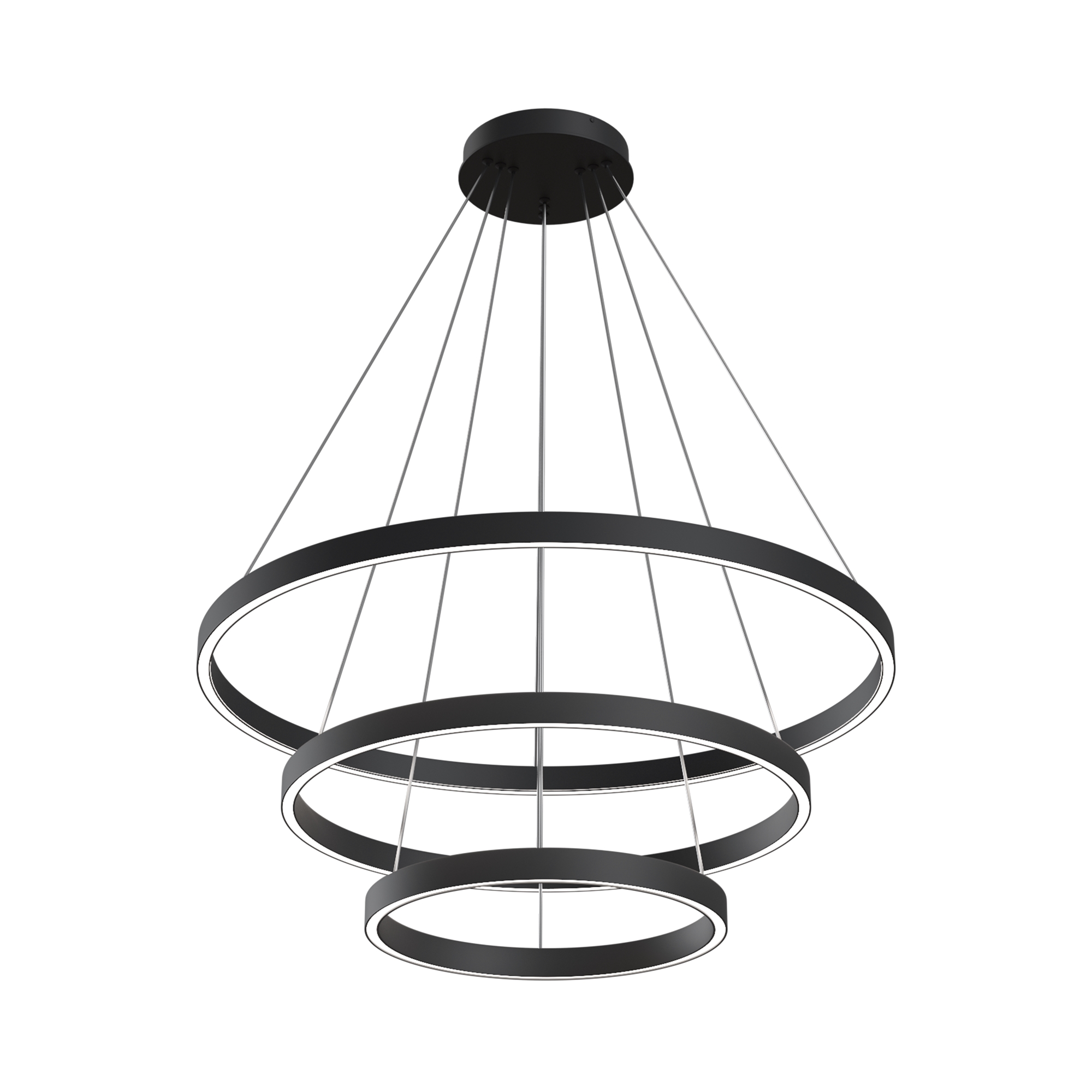 Produse - Corp de iluminat suspendat Rim, Aluminiu Negru, 115W, MAYTONI MOD058PL-L100B4K