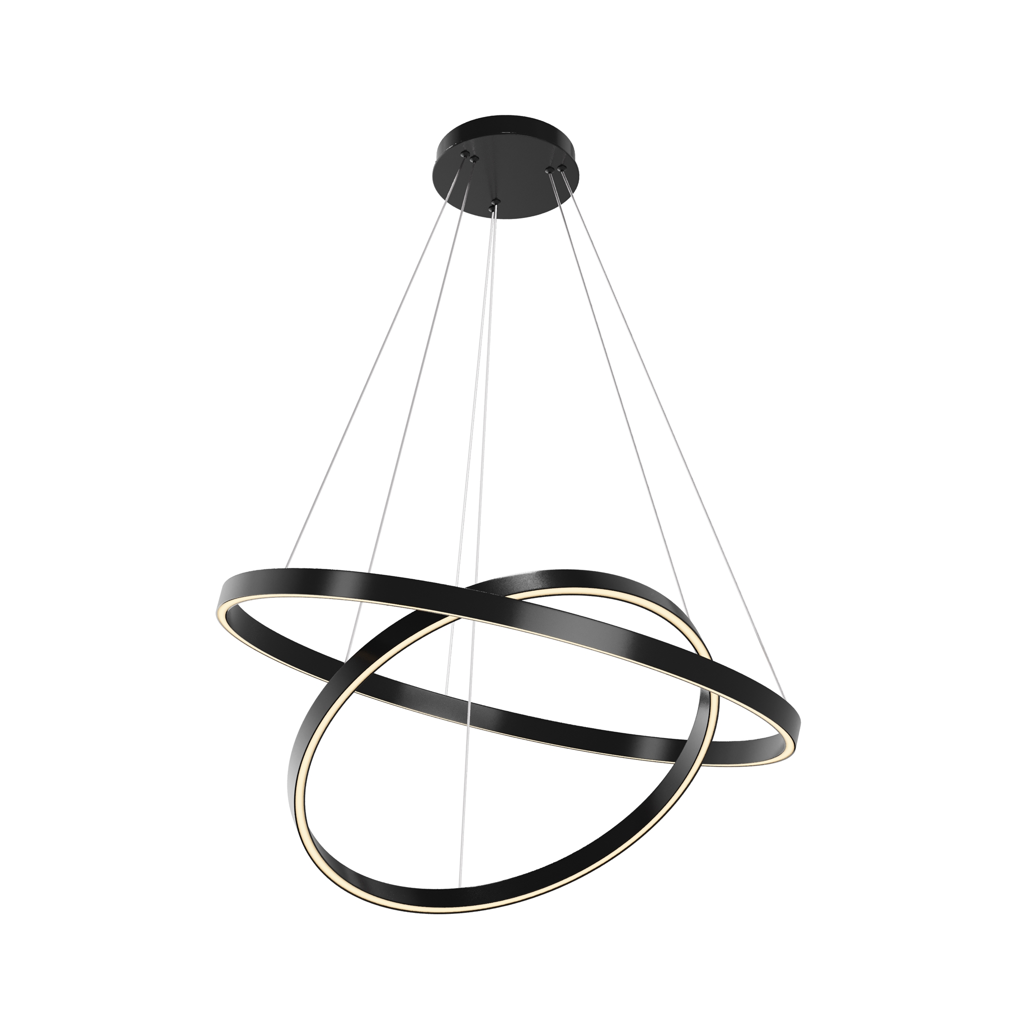 Produse - Corp de iluminat suspendat Rim, Aluminiu Negru, 83W, MAYTONI MOD058PL-L74BK