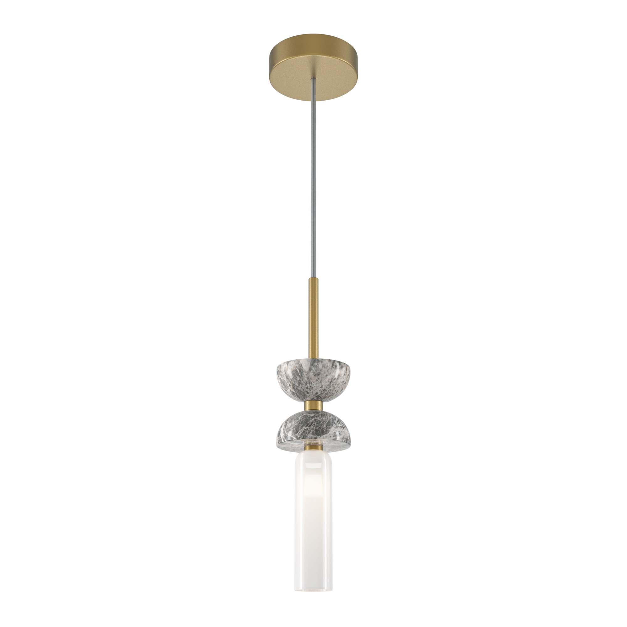 Produse - Corp de iluminat suspendat Kyoto, Metal și marmură Auriu și gri, 28W, MAYTONI MOD178PL-01GR
