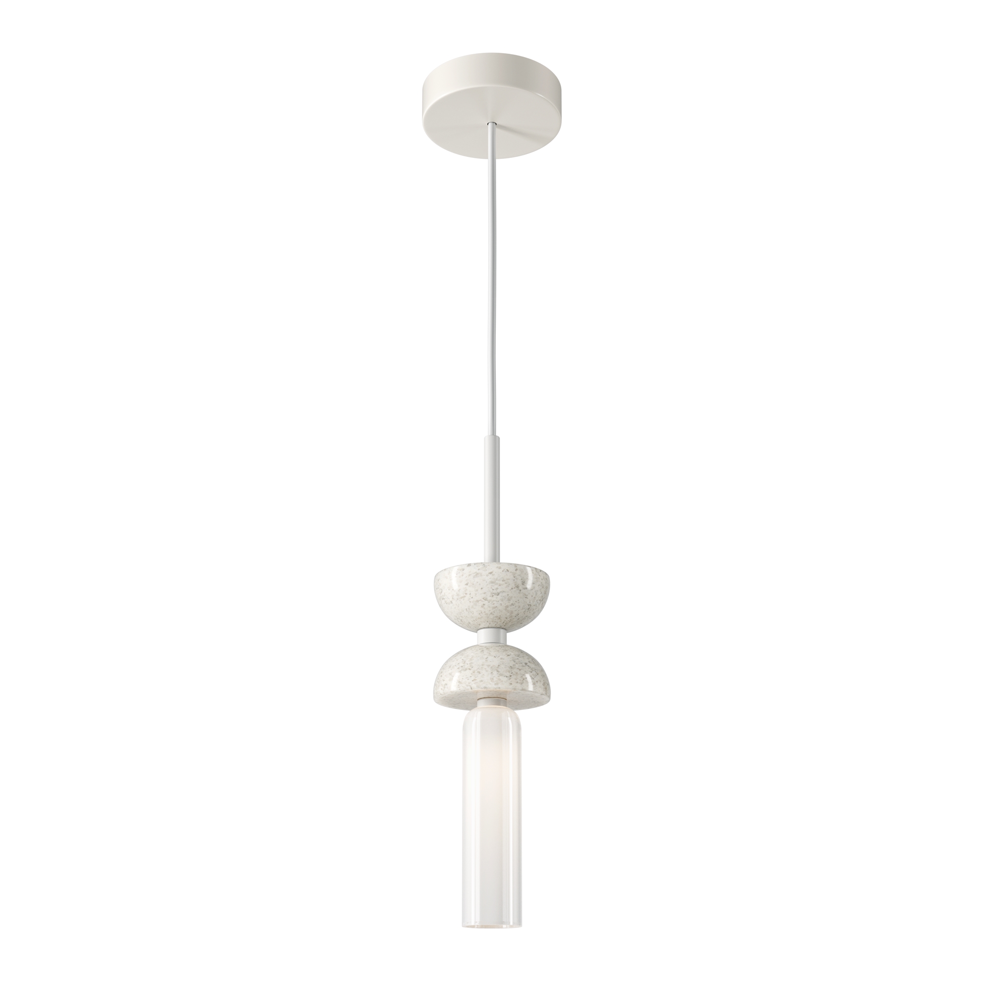 Produse - Corp de iluminat suspendat Kyoto, Metal și marmură Alb, 28W, MAYTONI MOD178PL-01W