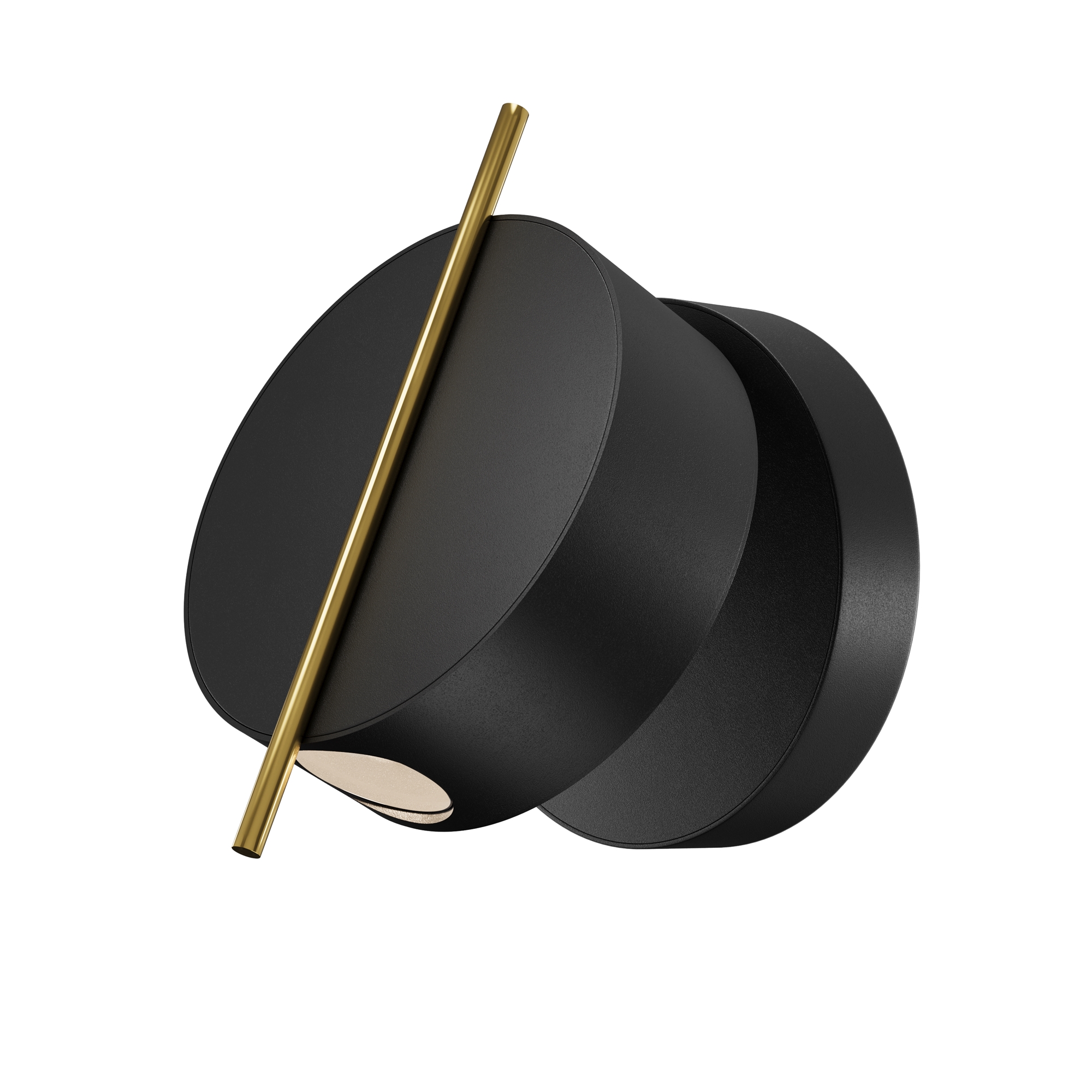 Iluminat - Aplică de perete NUANCE, Aluminiu Negru și alamă, 3W, MAYTONI MOD180WL-L4B3K1