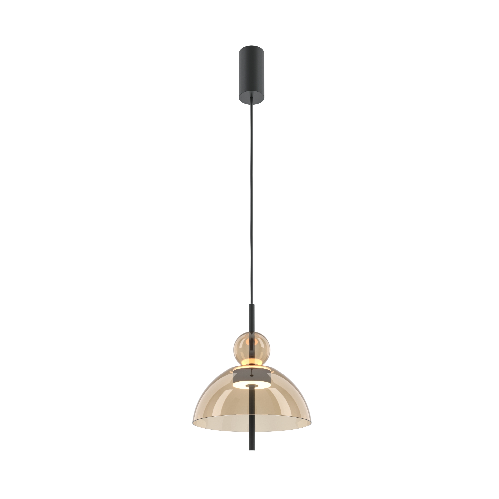Produse - Corp de iluminat suspendat Bangkok, Metal Negru, 12W, MAYTONI MOD185PL-L12CG3K1