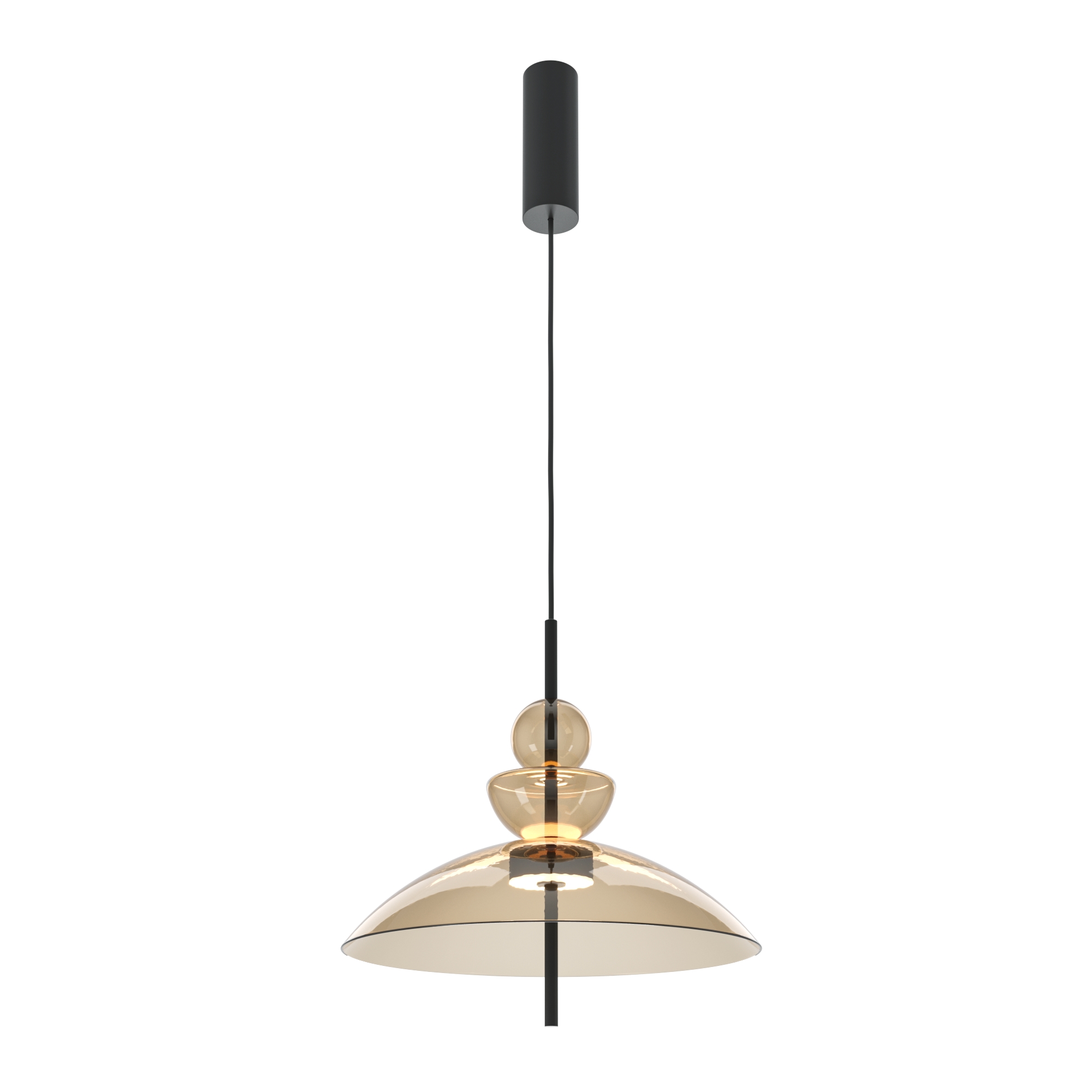 Produse - Corp de iluminat suspendat Bangkok, Metal Negru, 12W, MAYTONI MOD185PL-L12CG3K3