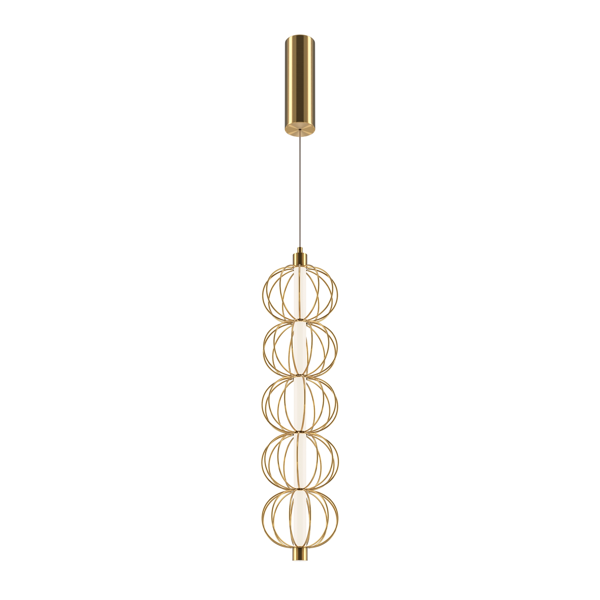 Produse - Corp de iluminat suspendat Golden Cage, Metal Auriu, 17W, MAYTONI MOD216PL-L10G3K