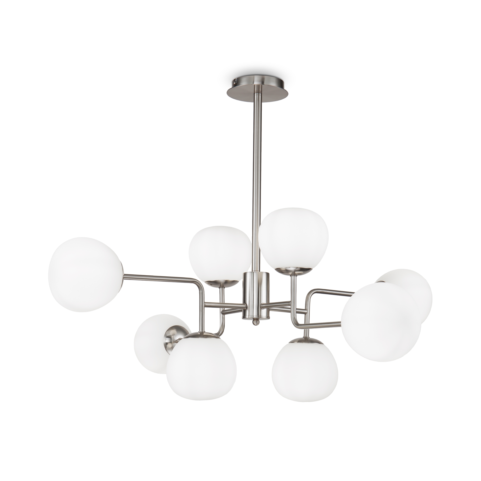 Produse - Corp de iluminat suspendat Erich, Metal Nichel, 40W, MAYTONI MOD221-PL-08-N