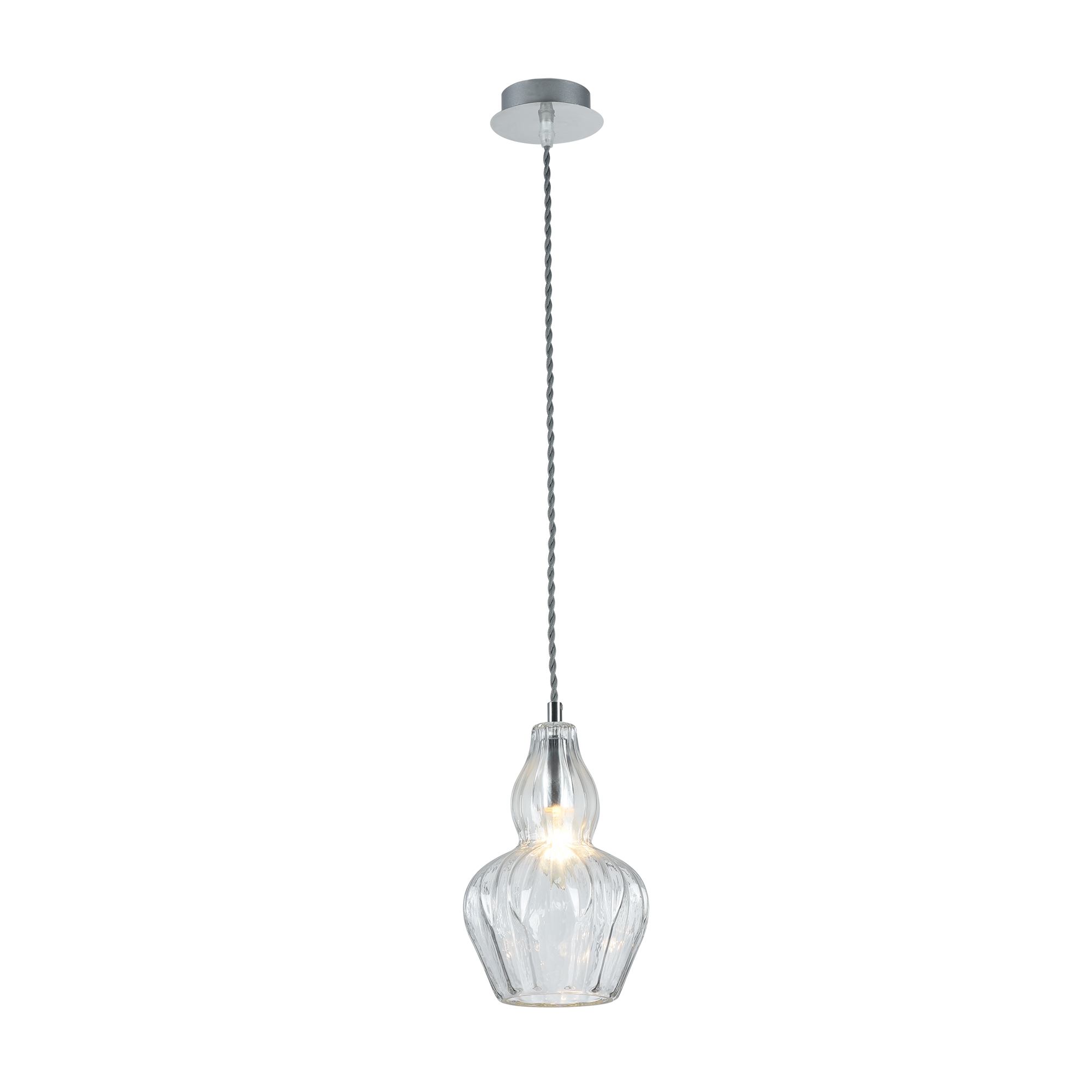 Produse - Corp de iluminat suspendat Eustoma, Metal Nichel, 40W, MAYTONI MOD238-PL-01-TR