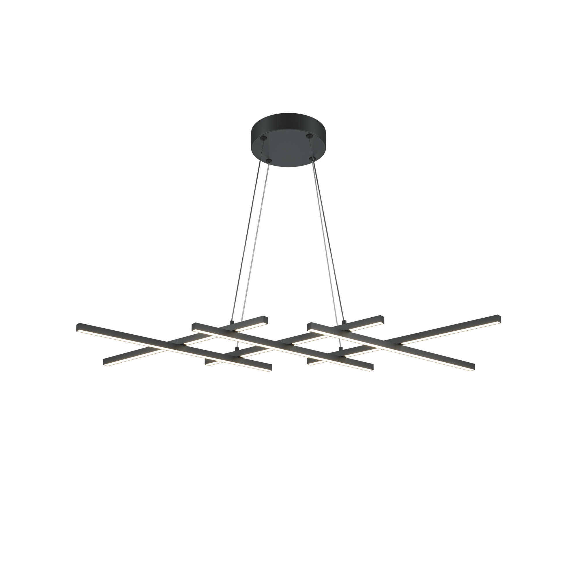 Produse - Corp de iluminat suspendat Halo, Aluminiu Negru, 40W, MAYTONI MOD244PL-L50BK