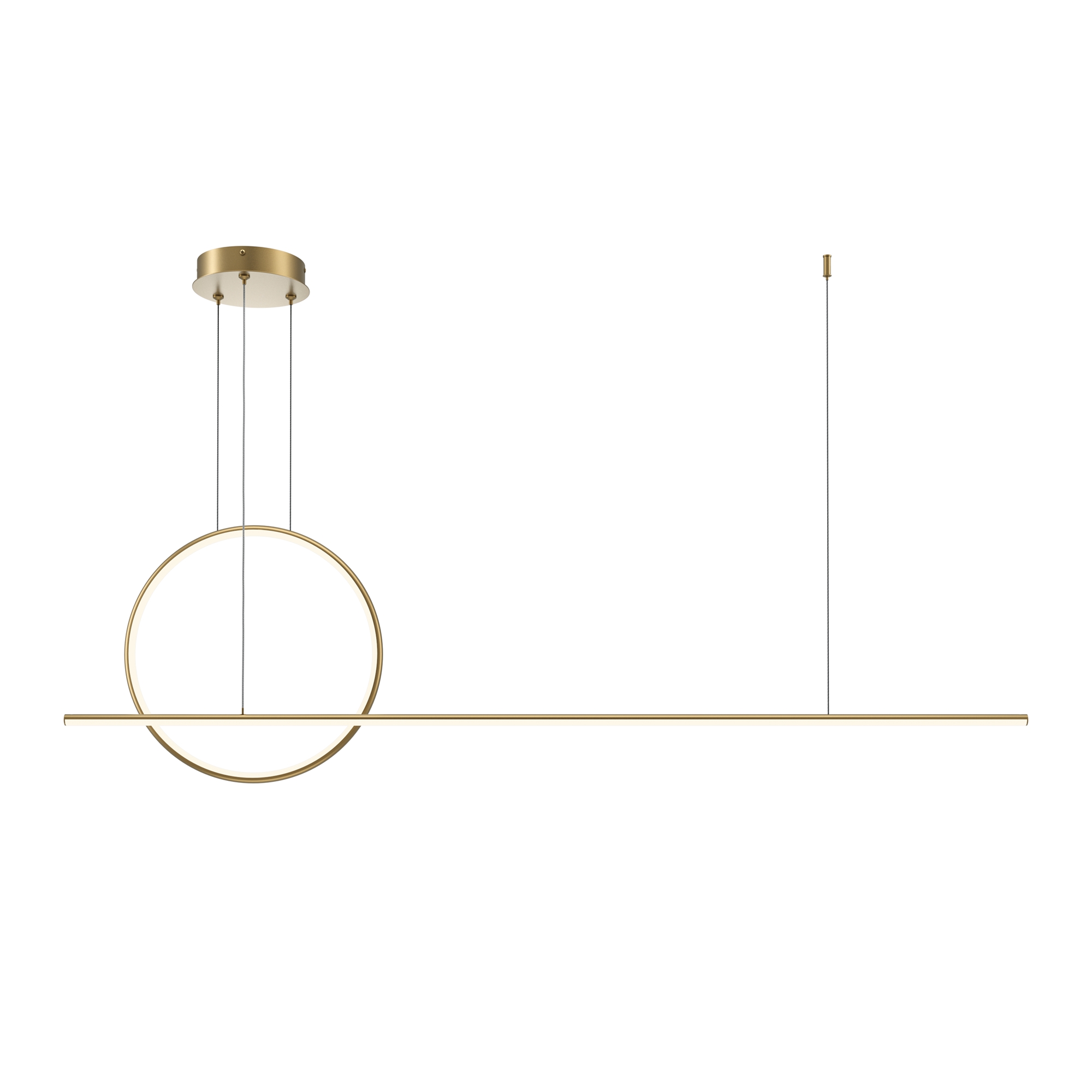 Produse - Corp de iluminat suspendat Halo, Aluminiu Alamă, 40W, MAYTONI MOD247PL-L49BSK