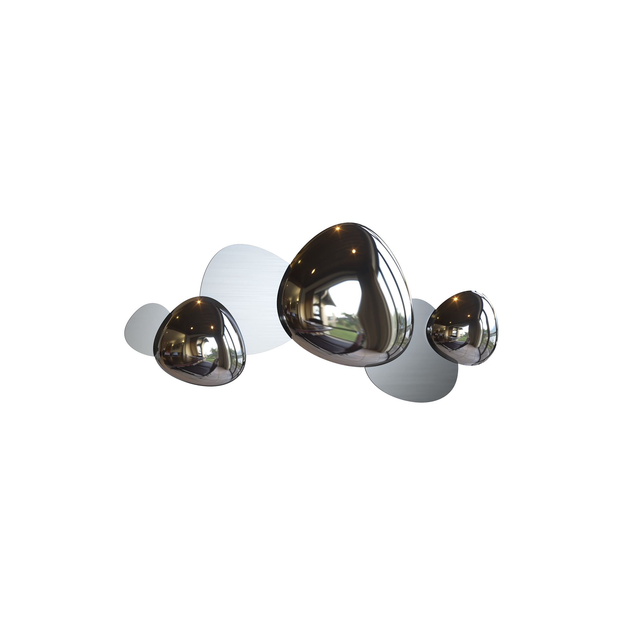 Produse - Aplică de perete Jack-stone, Oțel inoxidabil Nichel, 13W, MAYTONI MOD314WL-L13N3K