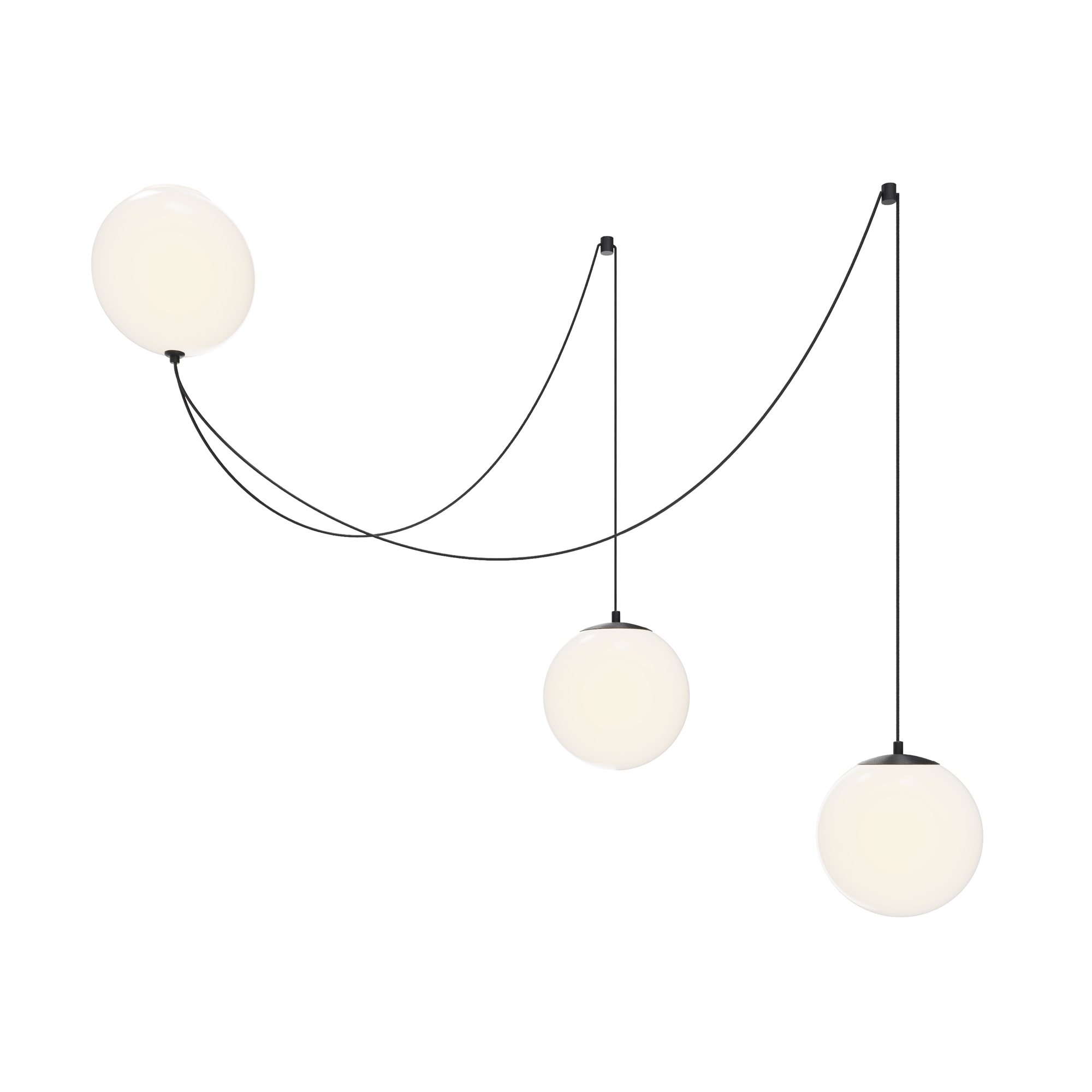Pendule - Corp de iluminat suspendat Twins, Metal Negru, 26W, MAYTONI MOD427PL-L30B3K1