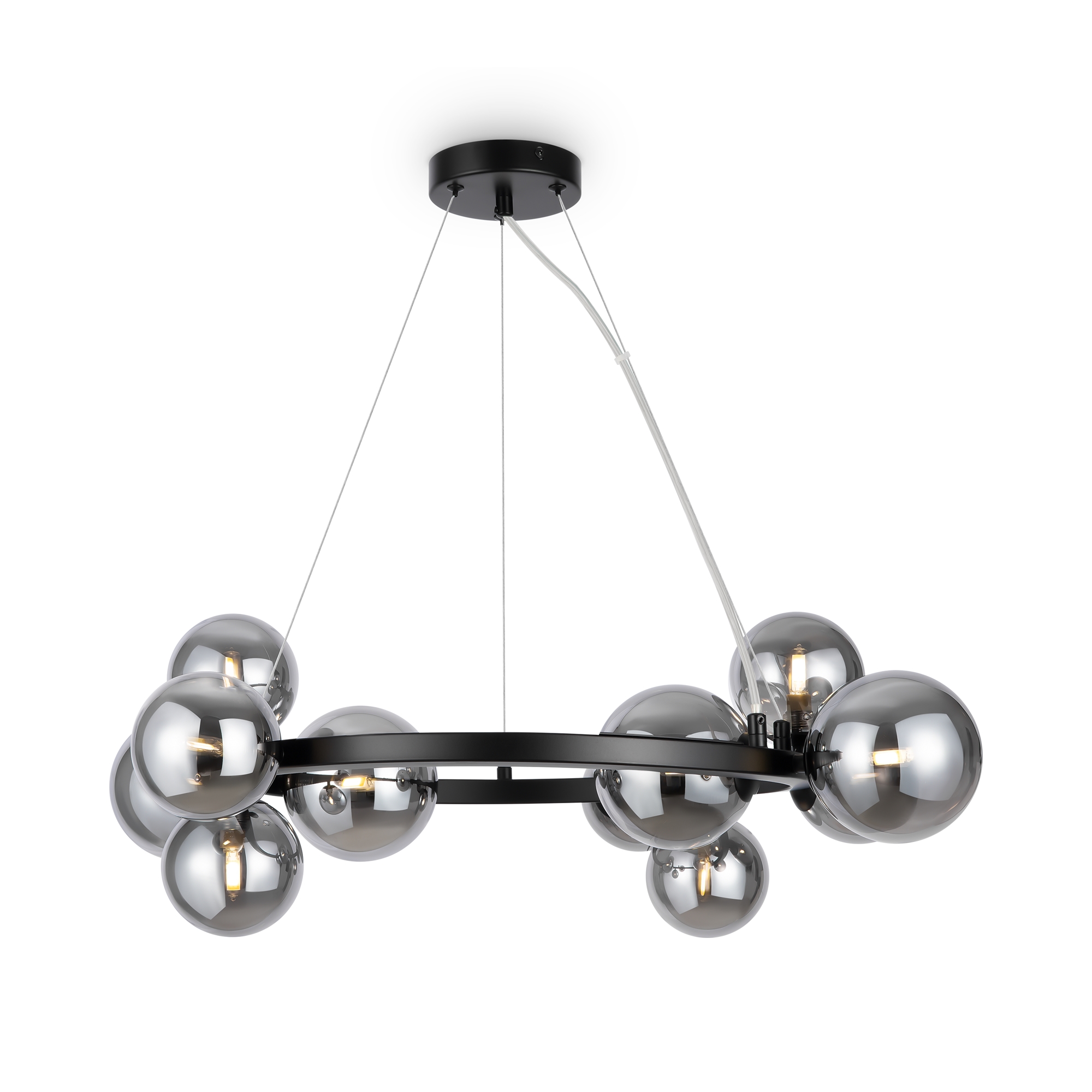 Produse - Corp de iluminat suspendat Dallas, Metal Negru, 28W, MAYTONI MOD545PL-11B