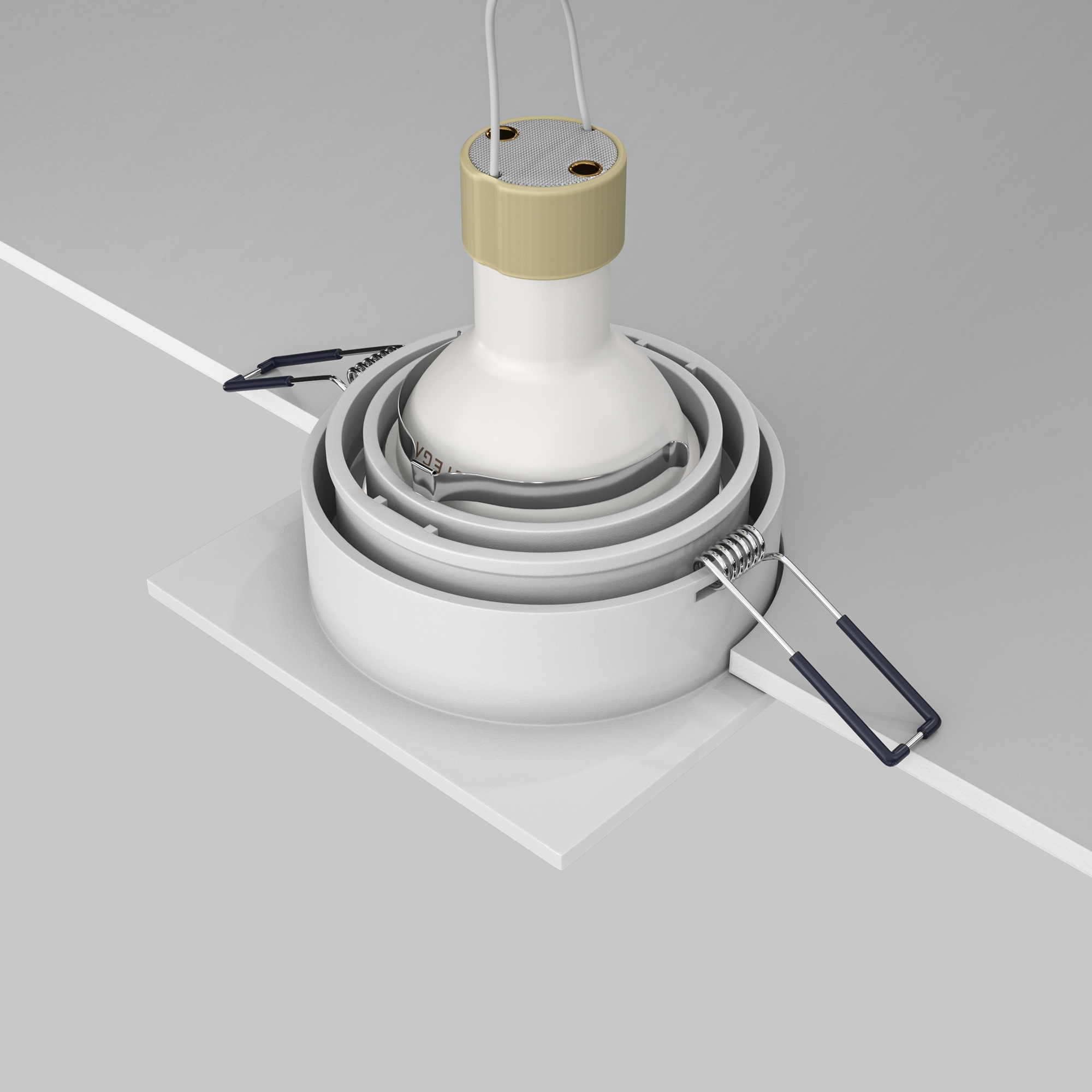 Corp de iluminat încastrat Atom, Aluminiu Alb, 10W, MAYTONI DL026-2-01W [6]