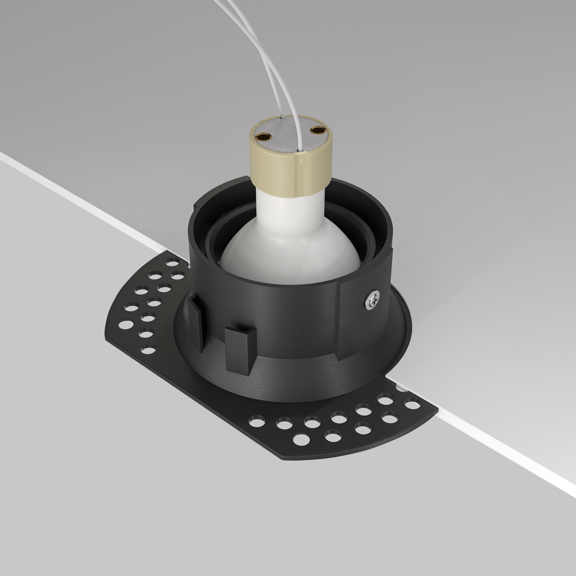 Corp de iluminat încastrat DOT, Aluminiu Negru, 10W, MAYTONI DL042-01-RD-B [4]