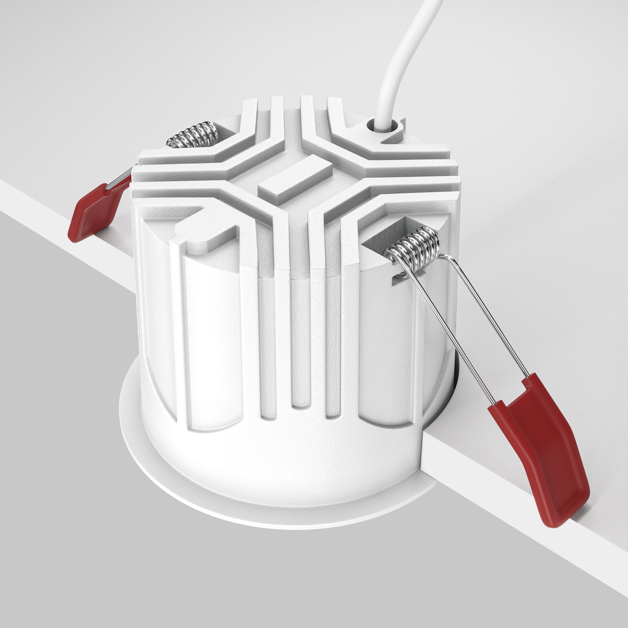 Corp de iluminat încastrat Alfa LED, Aluminiu și plastic Alb, 15W, MAYTONI DL043-01-15W3K-RD-WB [6]