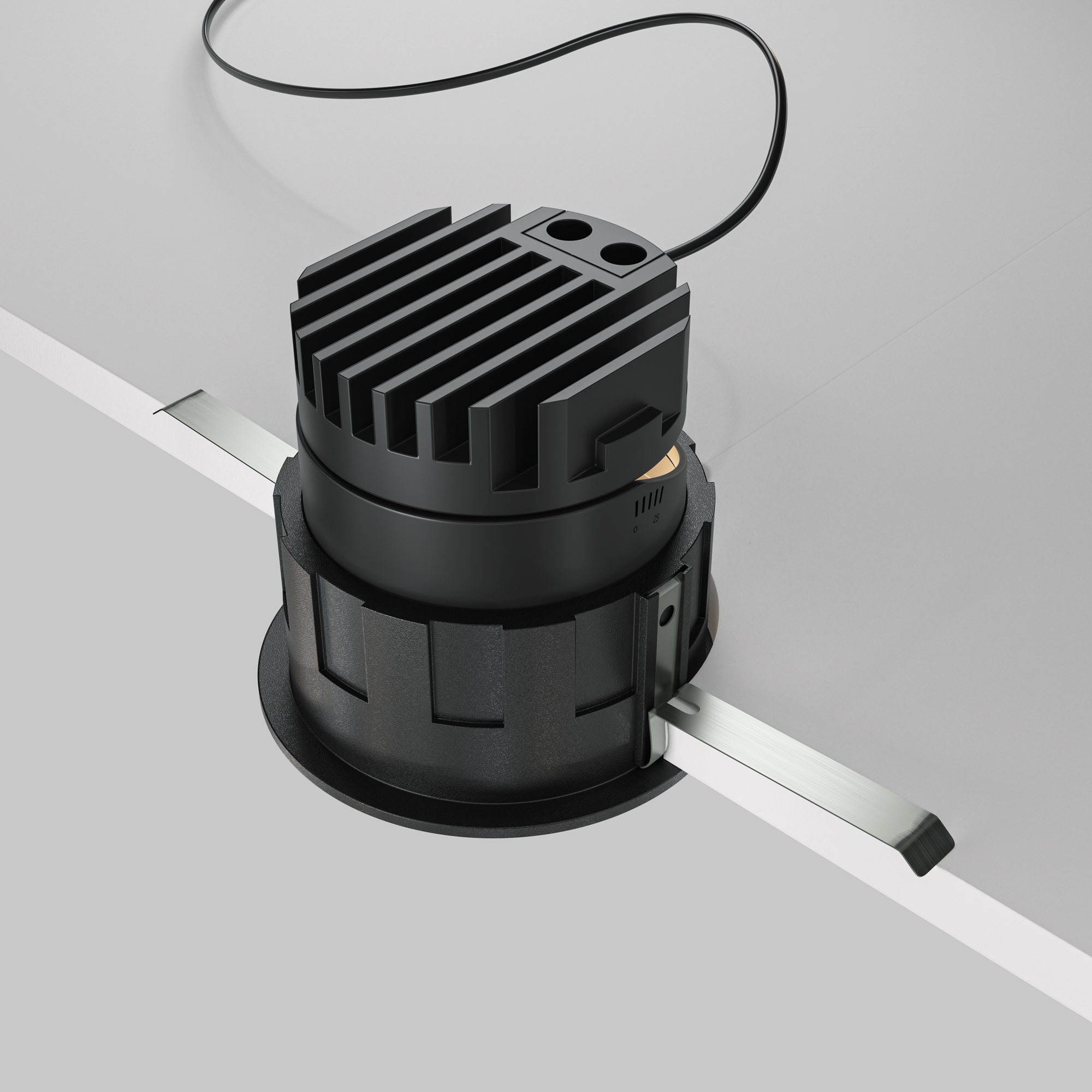 Corp de iluminat încastrat Wise, Aluminiu și plastic Negru, 10W, MAYTONI DL057-10W3K-B [10]