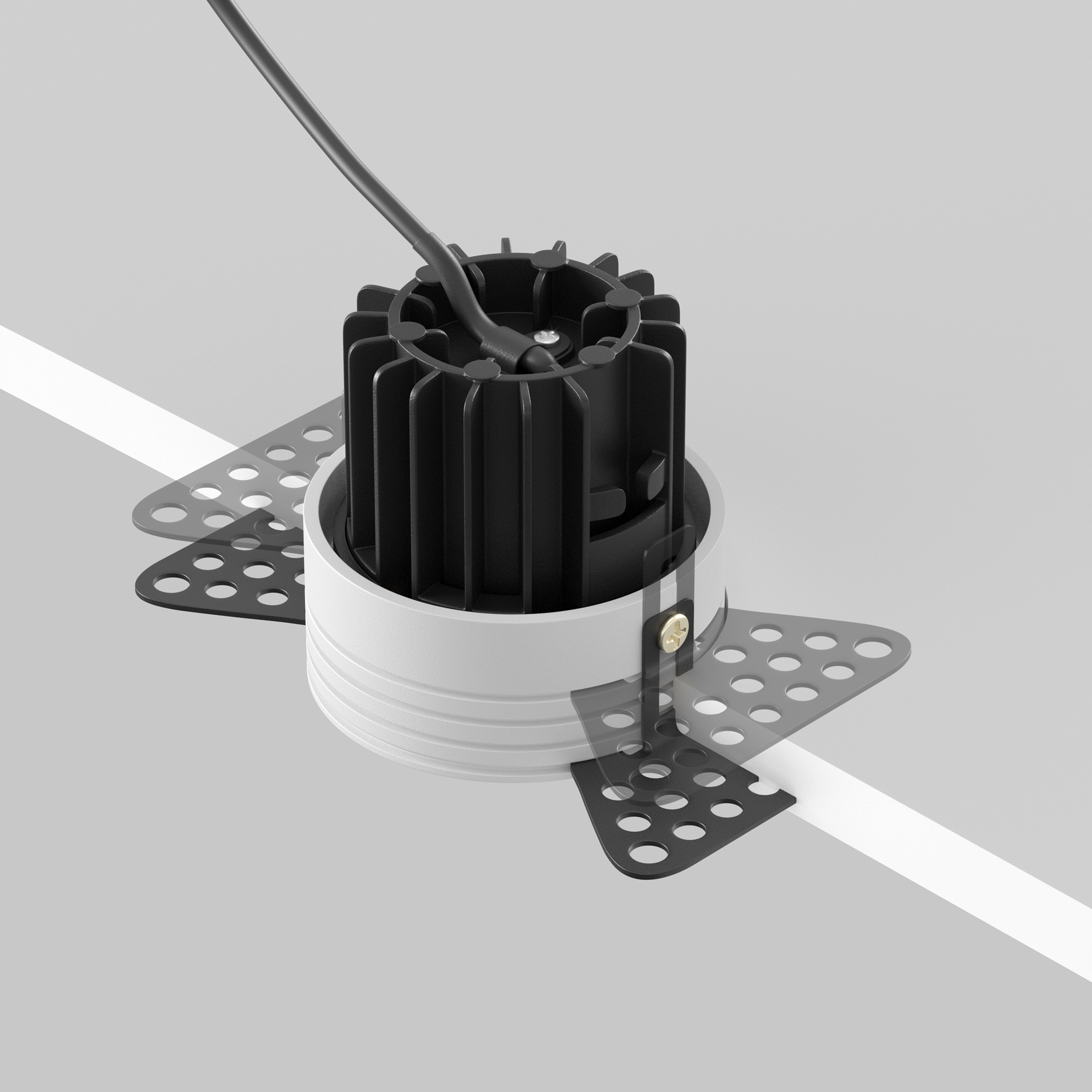 Corp de iluminat încastrat Rotund, Aluminiu Negru, 7W, MAYTONI DL058-7W3K-TRS-B [7]