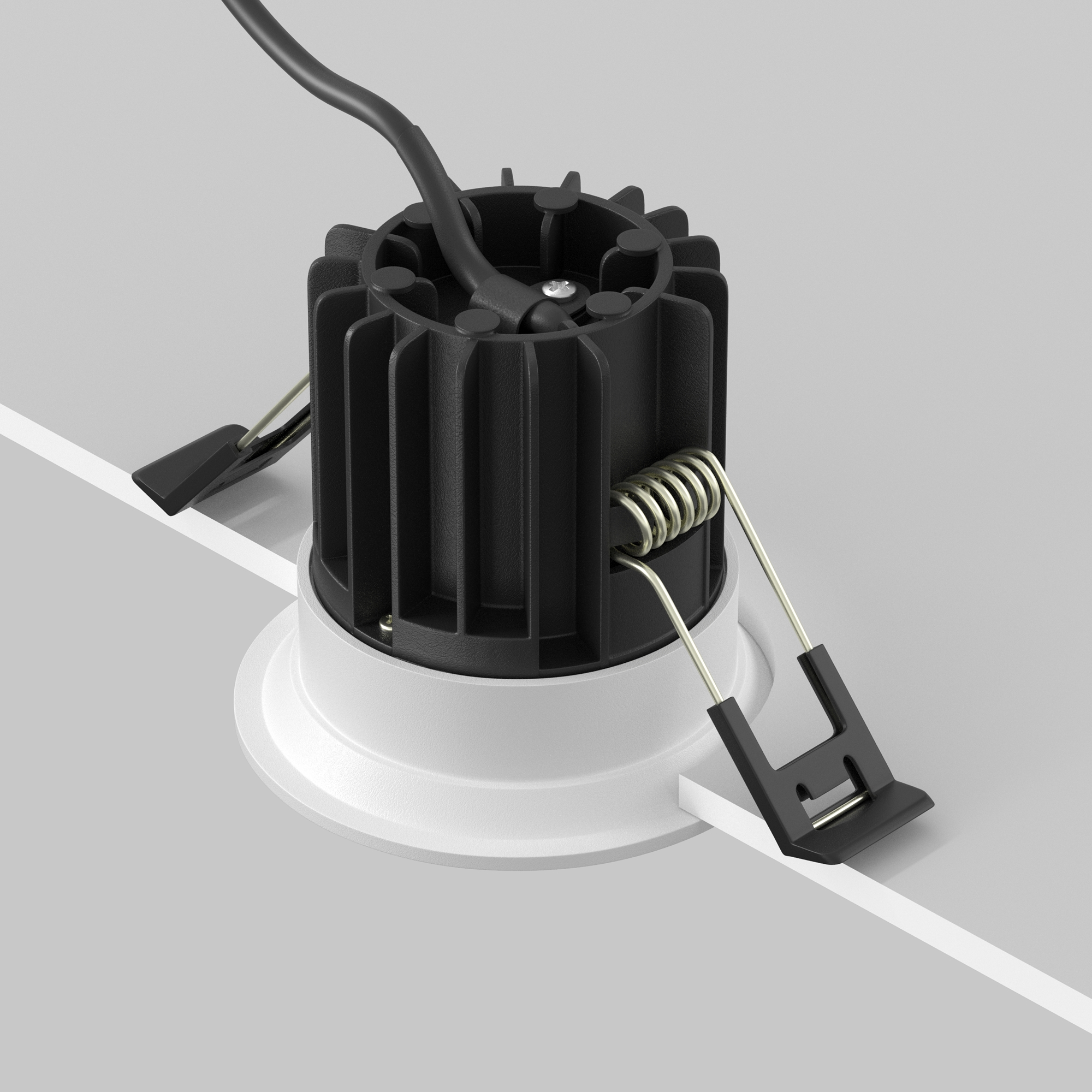 Corp de iluminat încastrat Rotund, Aluminiu Alb, 7W, MAYTONI DL058-7W3K-W [6]