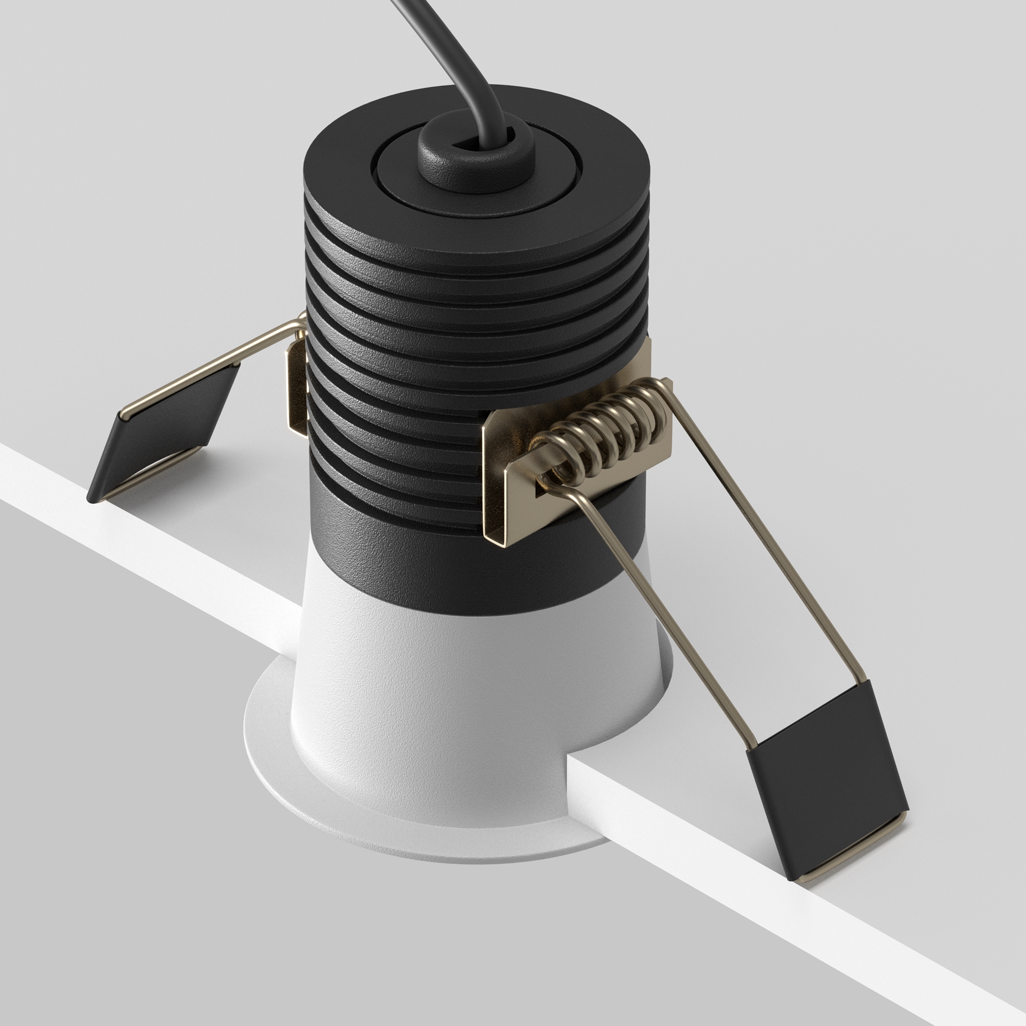 Corp de iluminat încastrat Minor, Aluminiu Negru și alb, 9W, MAYTONI DL089-9W3K-BW [6]