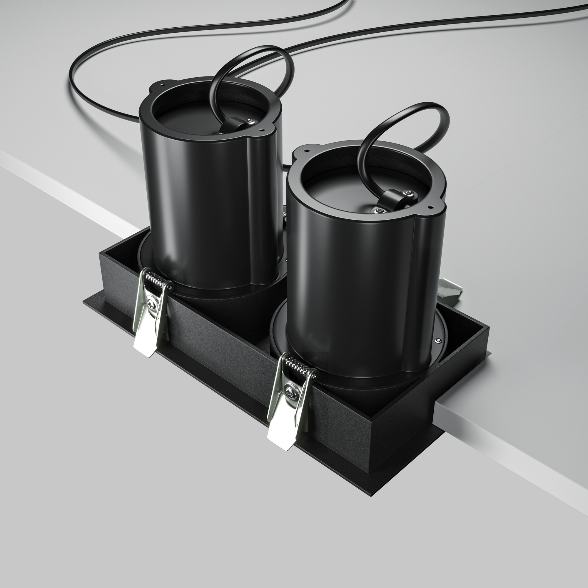Corp de iluminat încastrat HIDDEN, Aluminiu și plastic Negru, 20W, MAYTONI DL095-02-10W3K-B [8]
