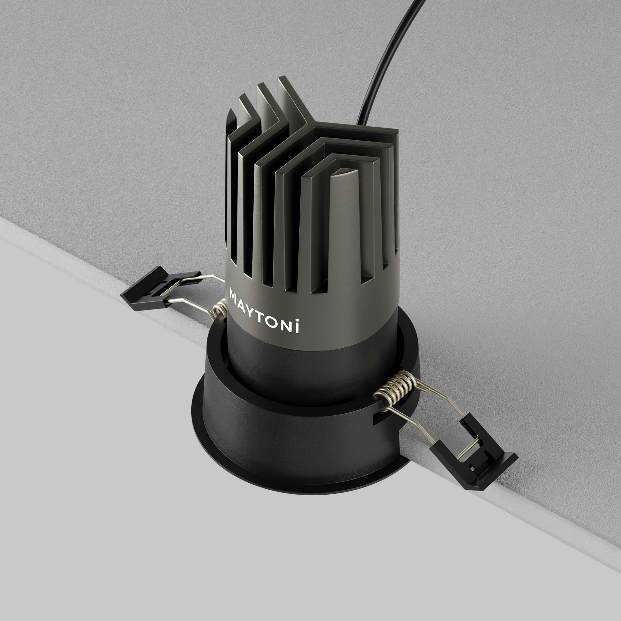 Corp de iluminat încastrat Dip Negru Aluminiu 15W MAYTONI DL118-15W-2.7K-B [6]