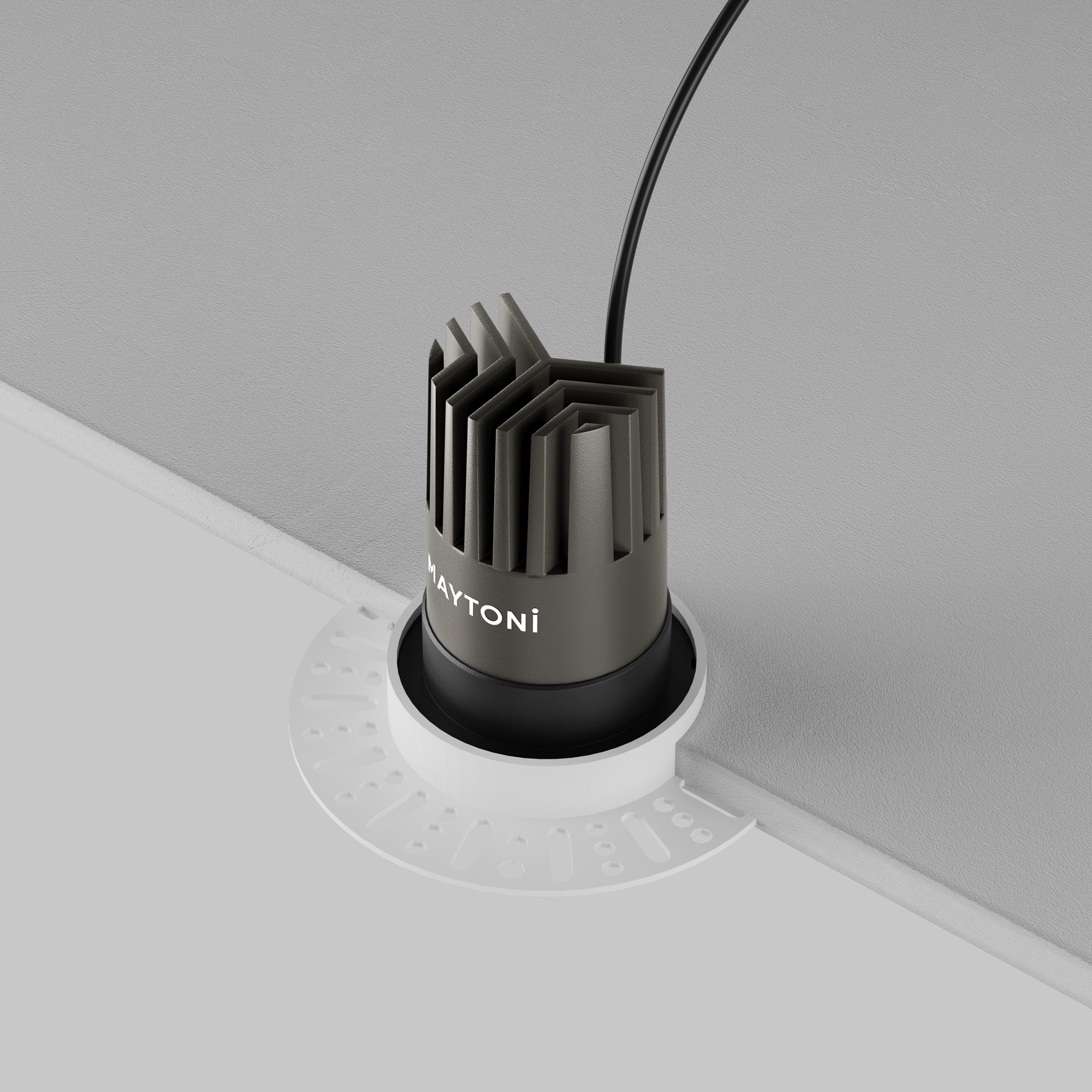 Corp de iluminat încastrat Dip Negru Aluminiu 10W MAYTONI DL119-10W-2.7K-TRS-B [6]