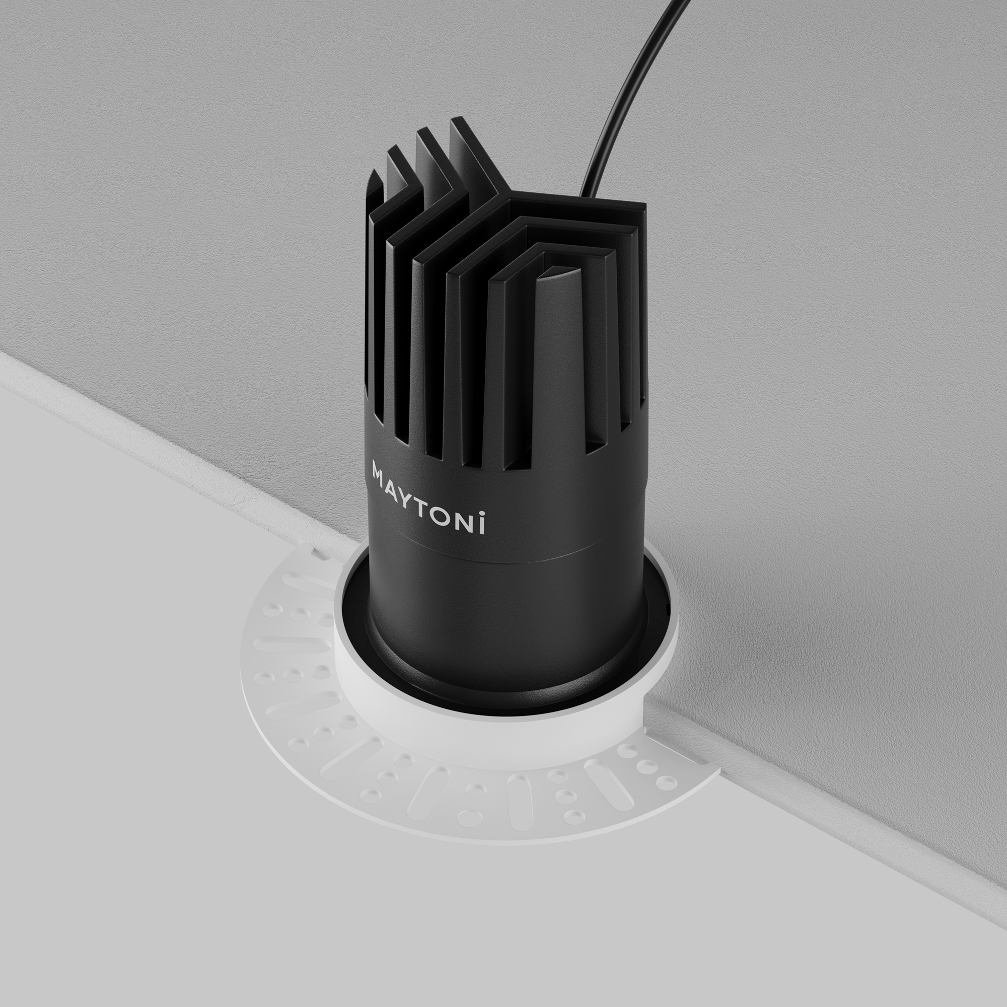 Corp de iluminat încastrat Dip Negru Aluminiu 15W MAYTONI DL122-15W-2.7K-TRS-B [7]