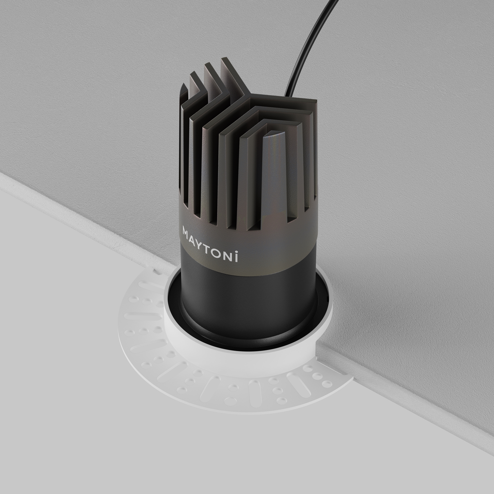 Corp de iluminat încastrat Dip Negru Aluminiu 15W MAYTONI DL122-15W-3K-TRS-B [6]