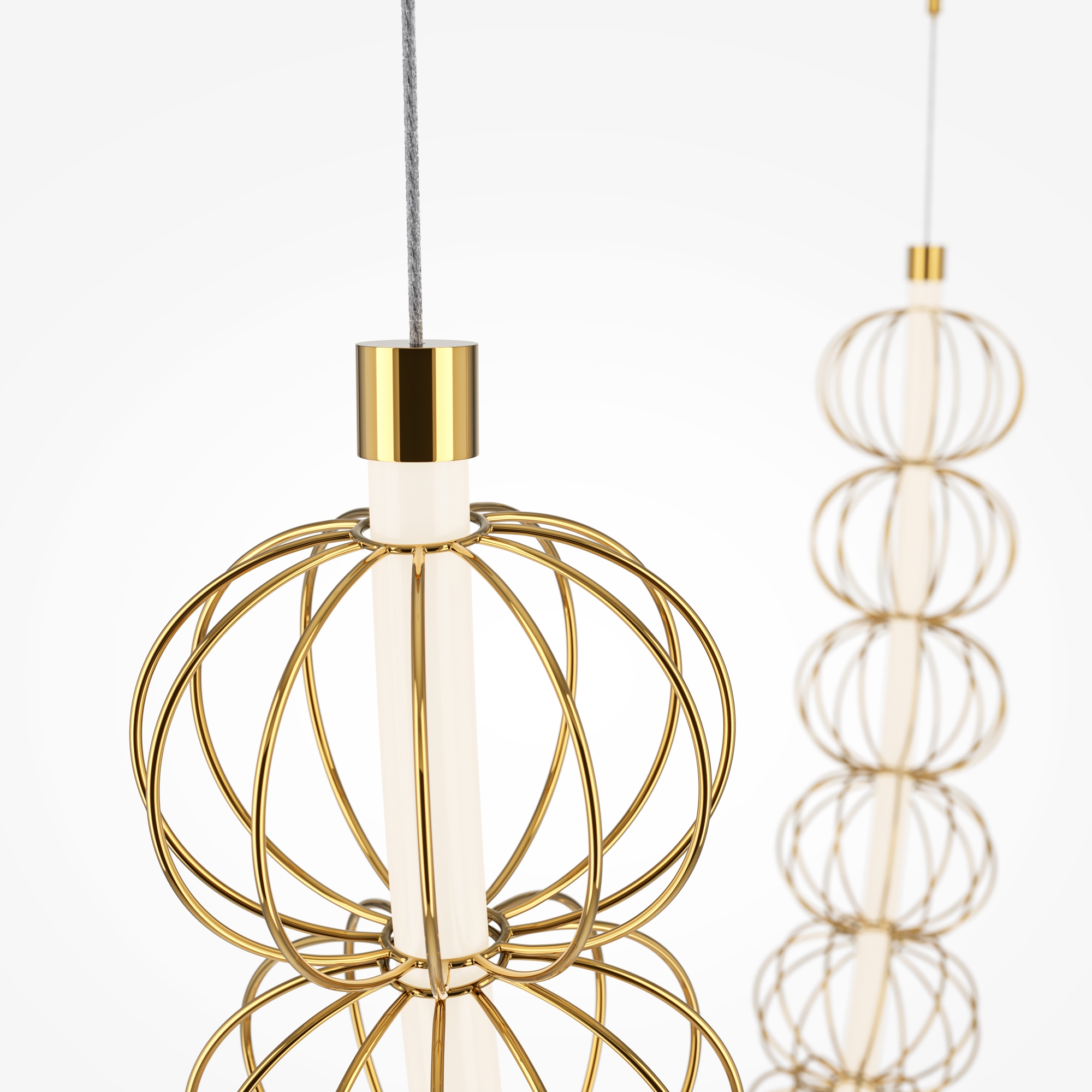 Corp de iluminat suspendat Golden Cage, Metal Auriu, 107W, MAYTONI MOD216PL-L55G3K [7]