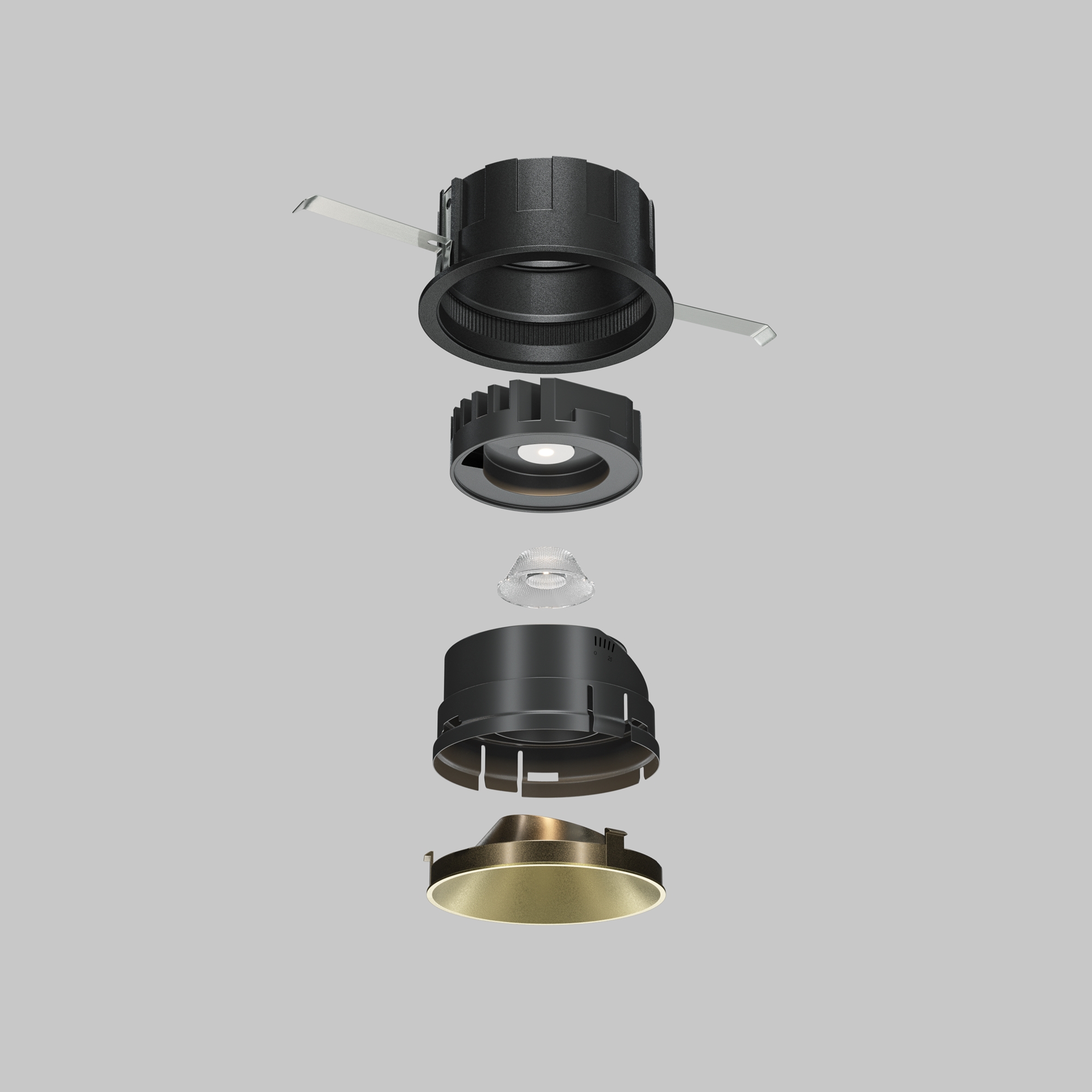 Componente corp de iluminat Wise, Plastic Auriu mat, Maytoni Ring057-10-MG [4]