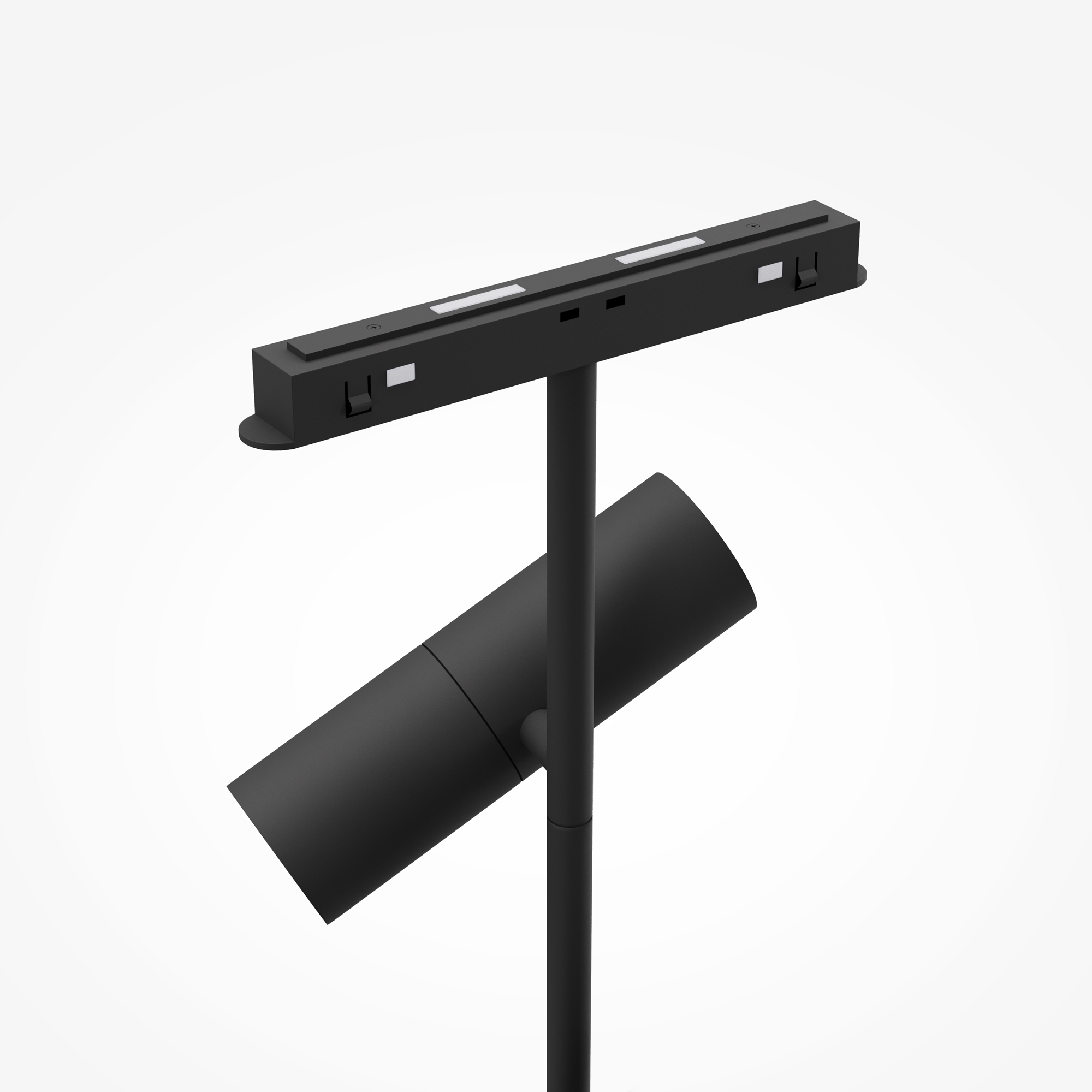 Corp de iluminat pe șină Elti Duo, Aluminiu Negru, 24W, MAYTONI TR005-2-2X12W3K-B [8]