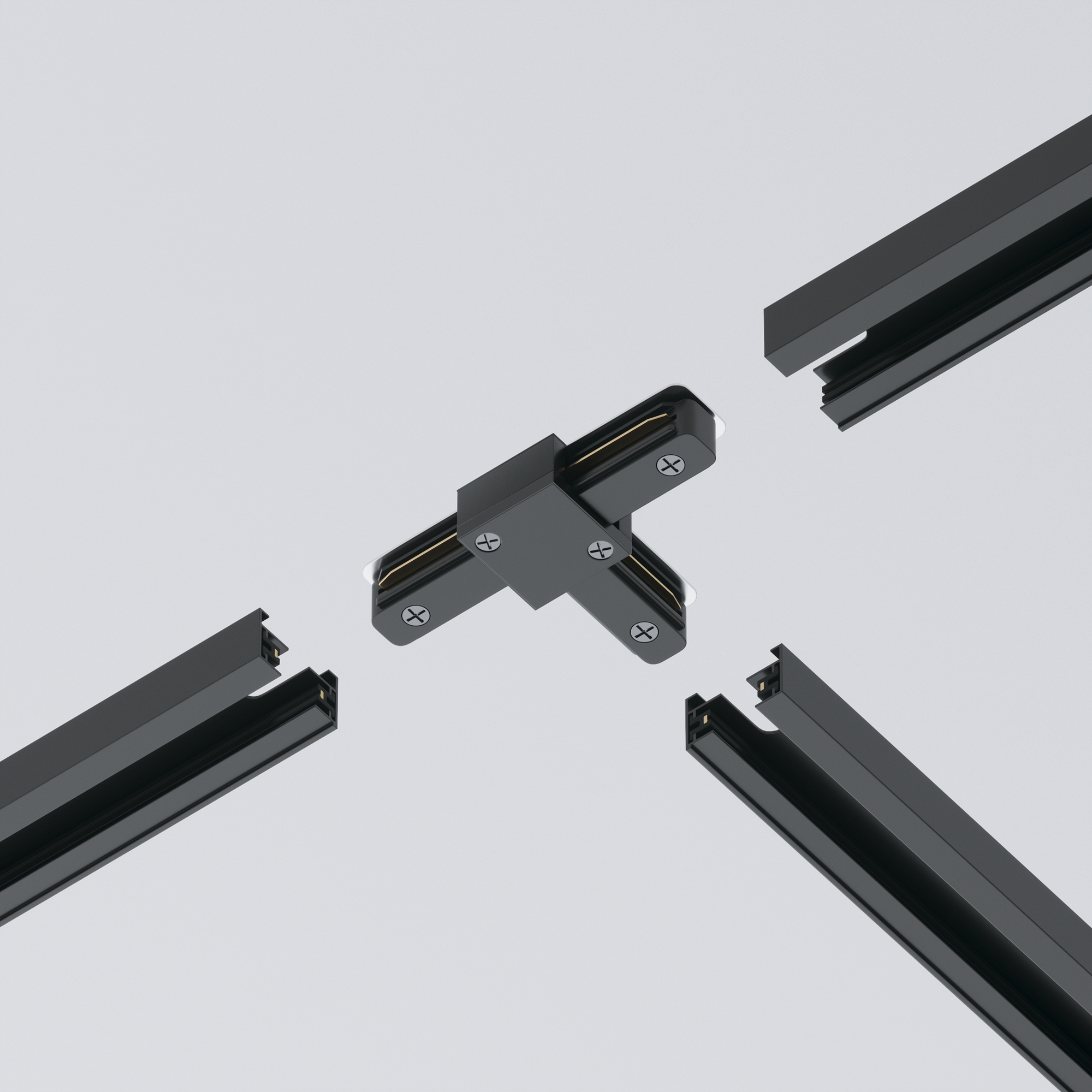 Componente sub tensiune pentru sisteme de iluminat Accesorii pentru șine Unity, Plastic Negru, Maytoni TRA001CT-11B [3]
