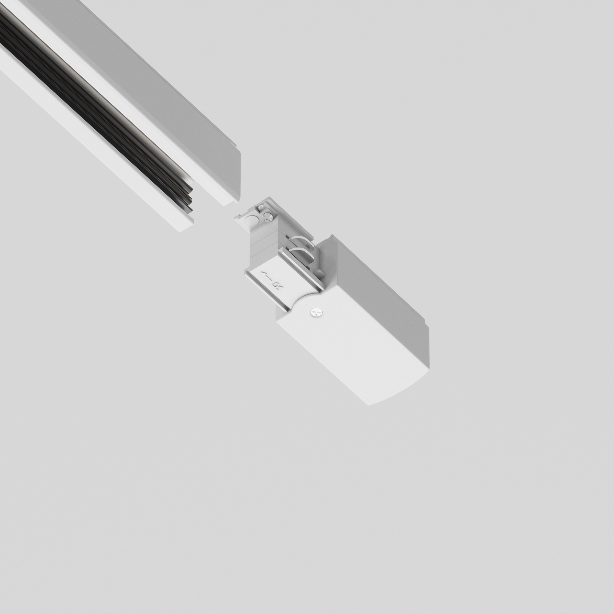 Componente sub tensiune pentru sisteme de iluminat Accesorii pentru șine Trinity, Plastic Alb, Maytoni TRA005B-31W-R [6]