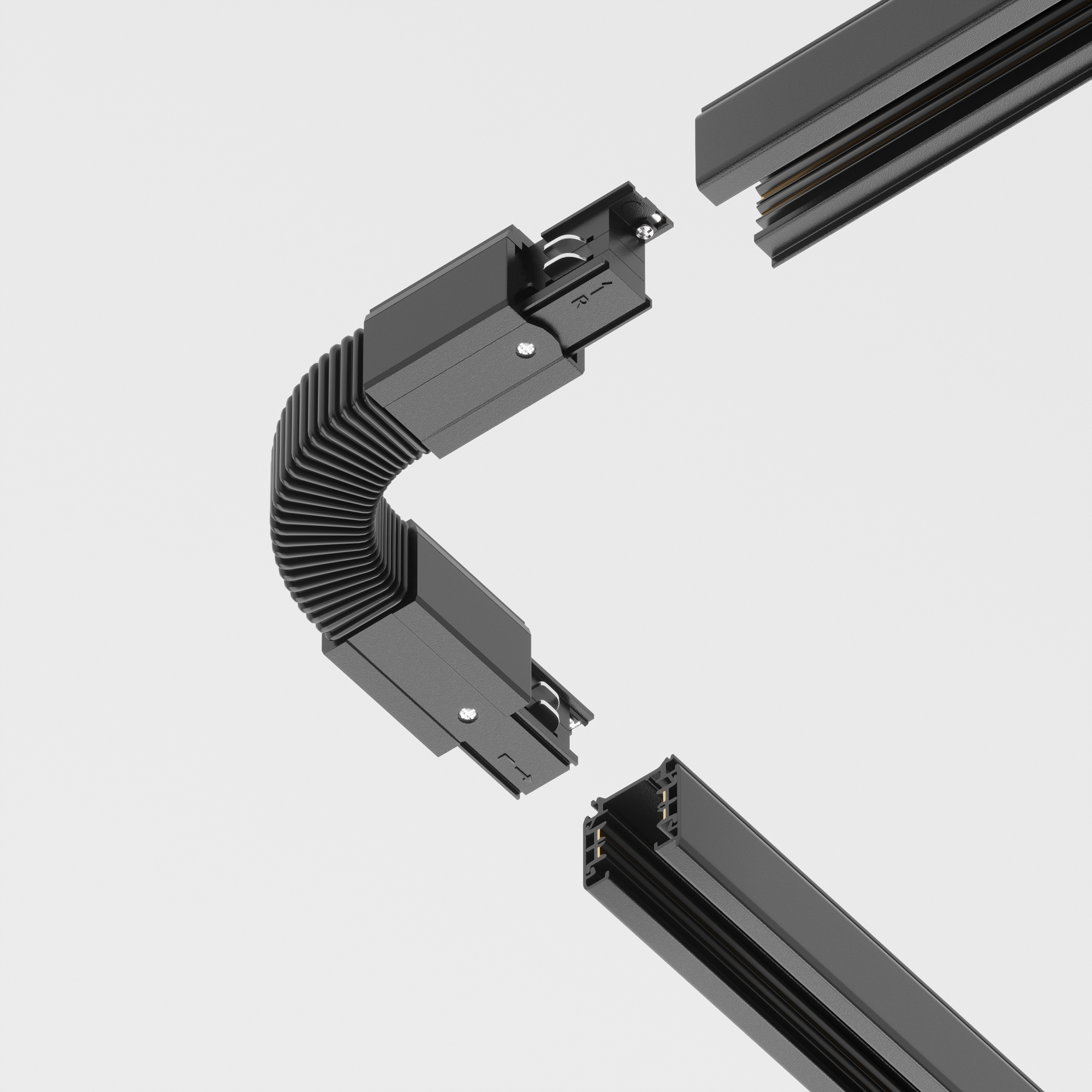 Componente sub tensiune pentru sisteme de iluminat Accesorii pentru șine Trinity, Plastic Negru, Maytoni TRA005CF-31B [5]