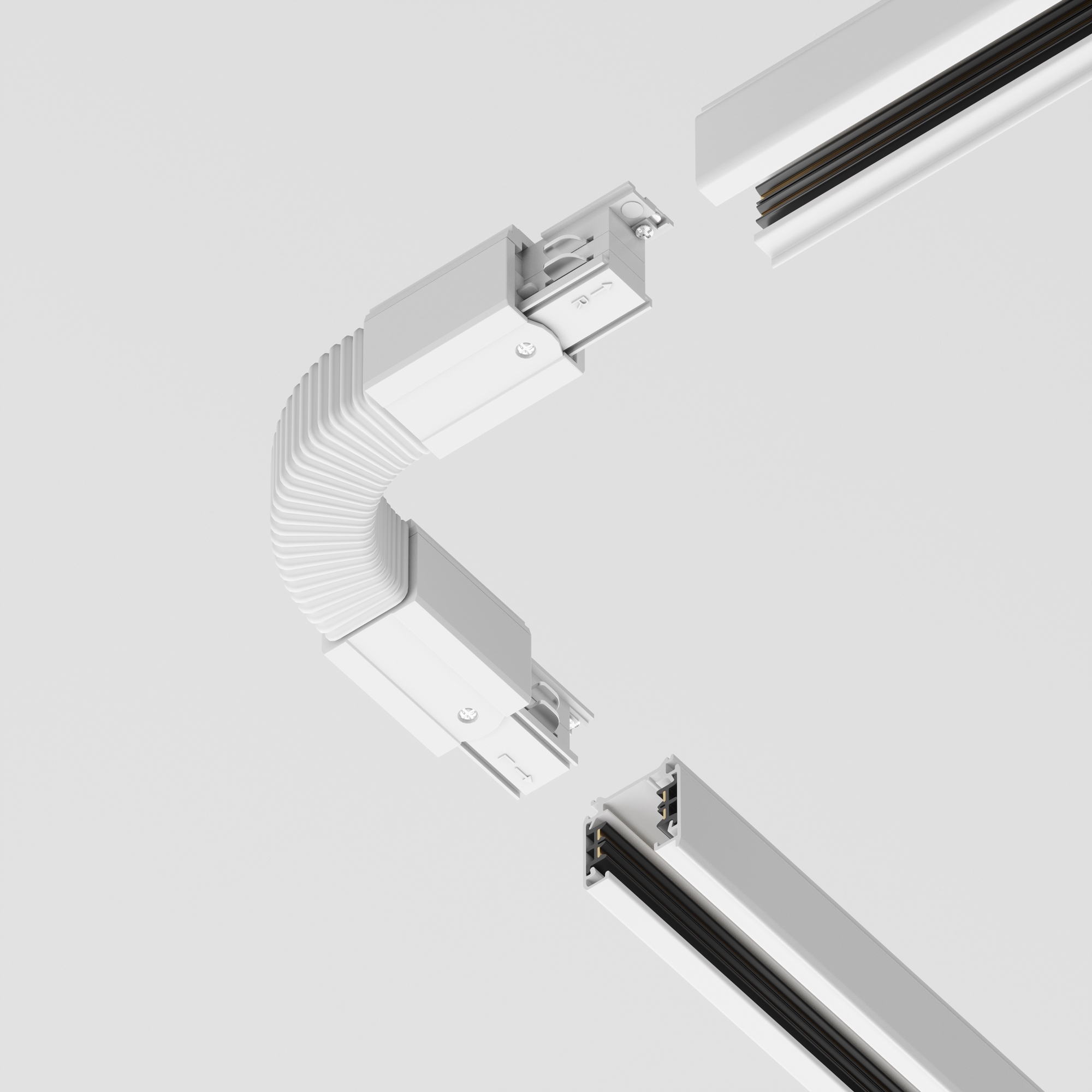 Componente sub tensiune pentru sisteme de iluminat Accesorii pentru șine Trinity, Plastic Alb, Maytoni TRA005CF-31W [5]