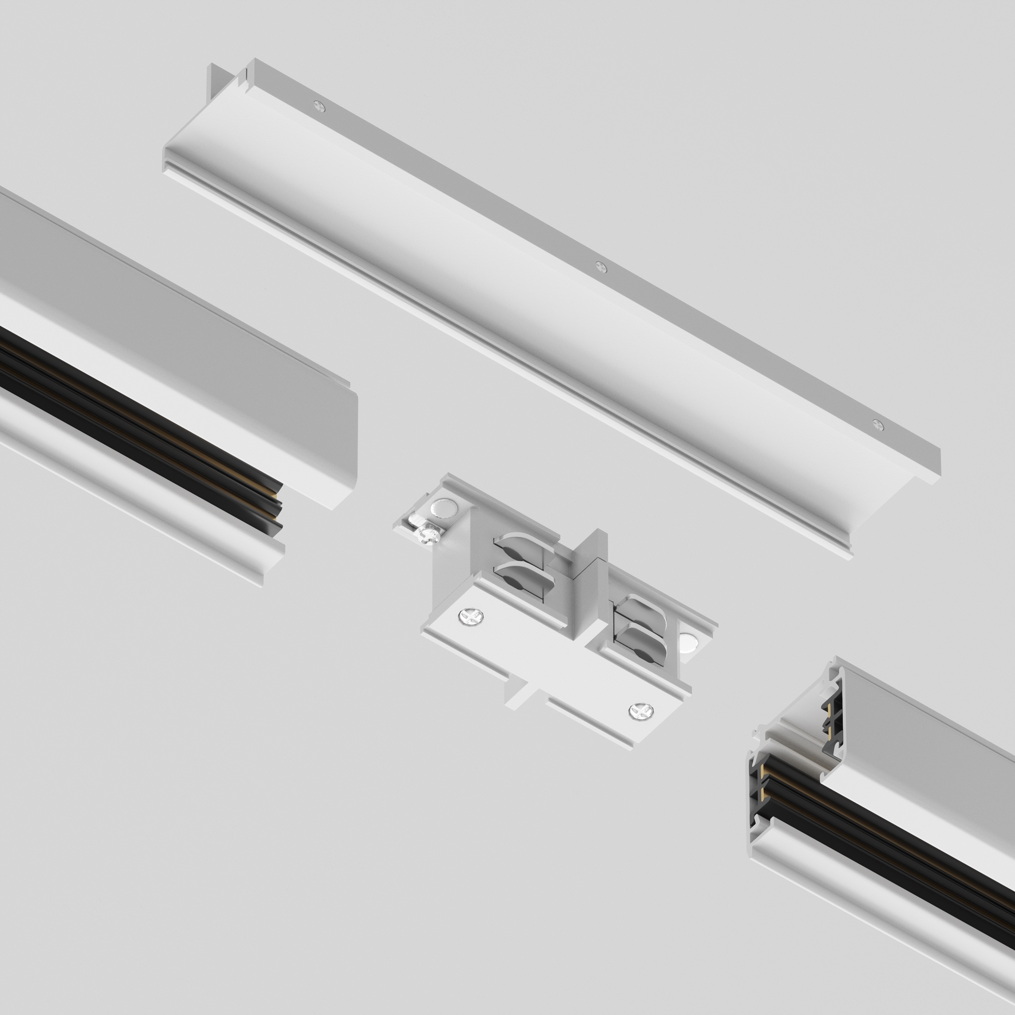 Componente sub tensiune pentru sisteme de iluminat Accesorii pentru șine Trinity, Plastic Alb, -W, MAYTONI TRA005CI-31W [5]