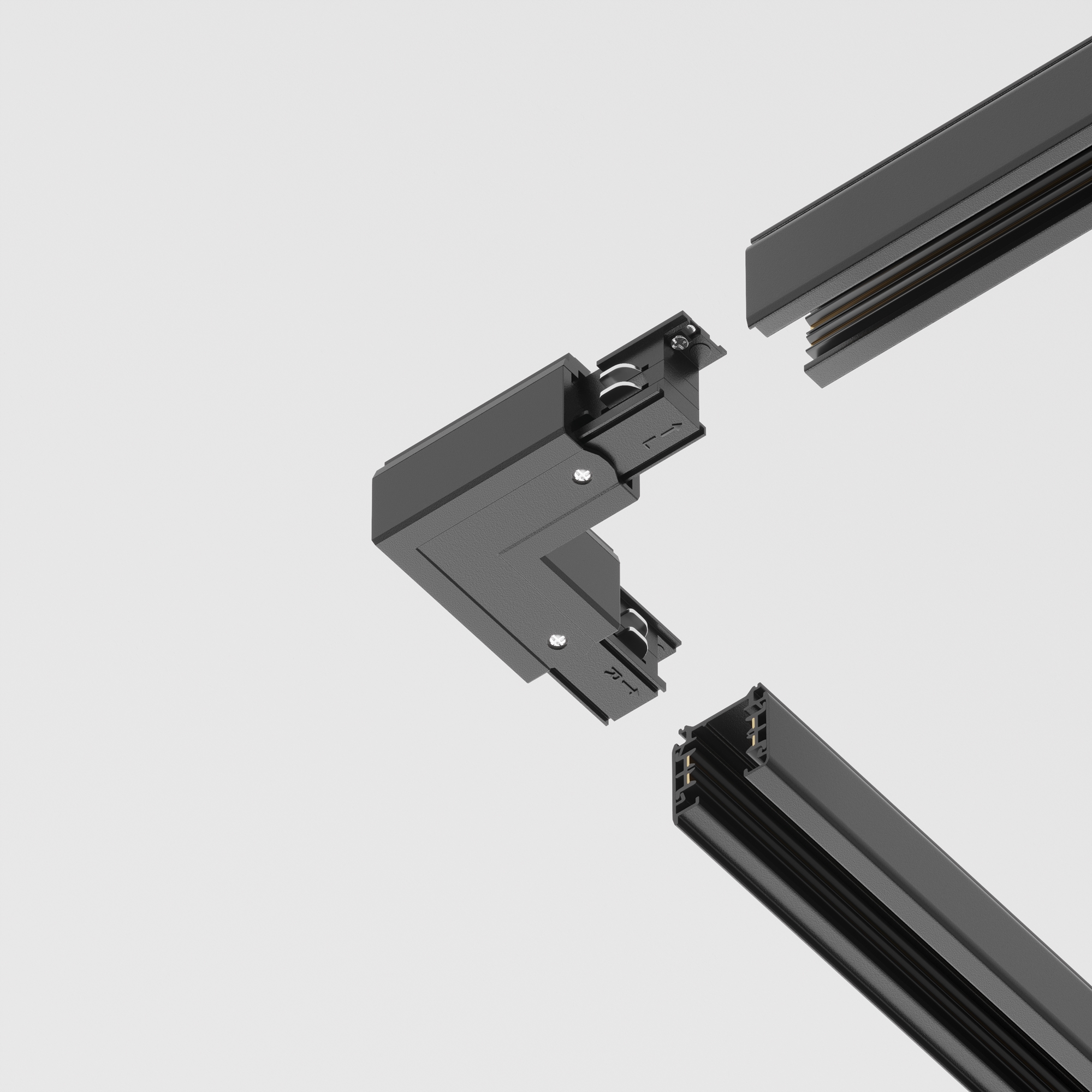 Componente sub tensiune pentru sisteme de iluminat Accesorii pentru șine Trinity, Plastic Negru, -W, MAYTONI TRA005CL-31B-L [6]